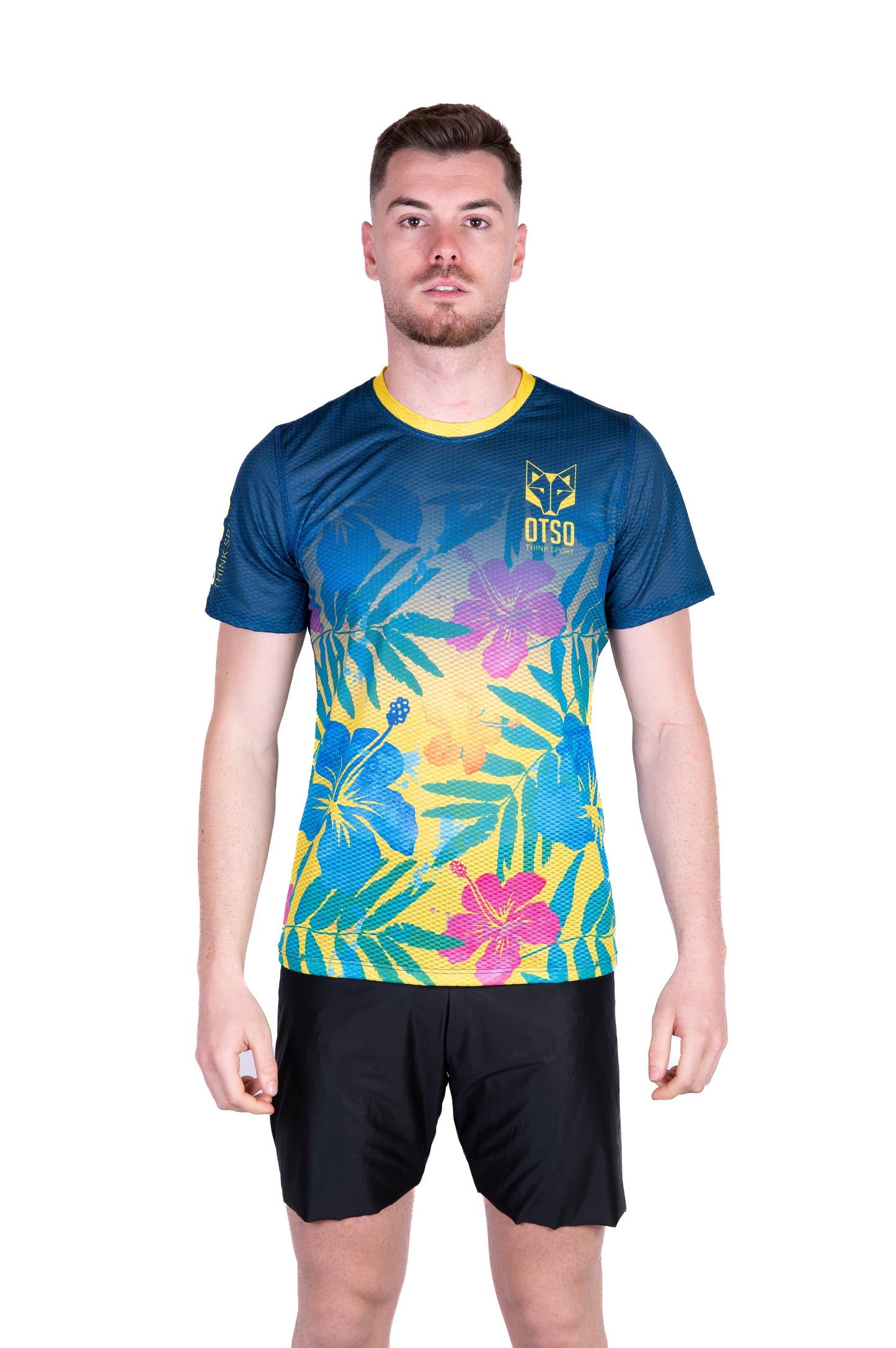 T-Shirt Homme manches courtes - Floral Blue