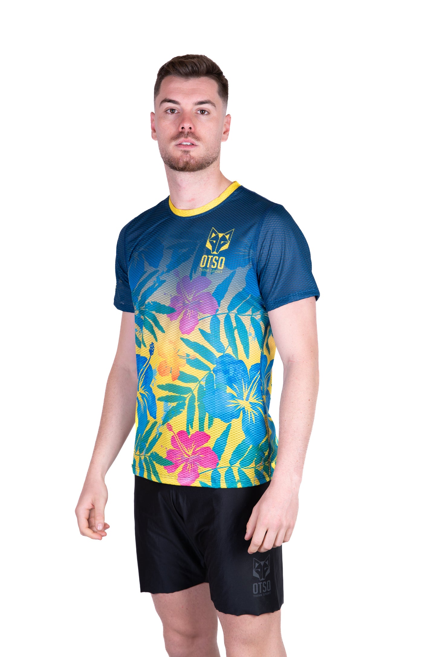 T-Shirt Homme manches courtes - Floral Blue