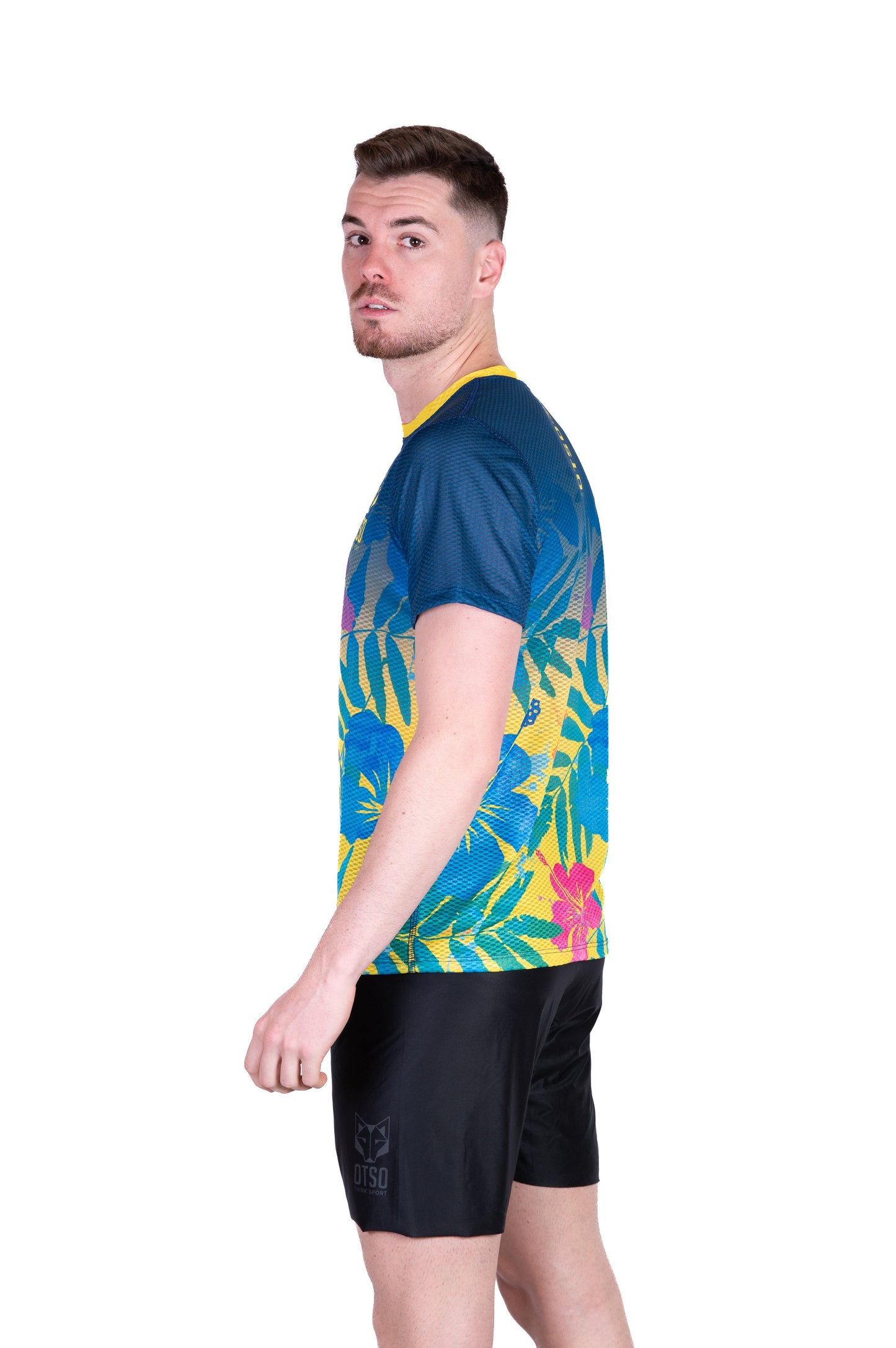 T-Shirt Homme manches courtes - Floral Blue