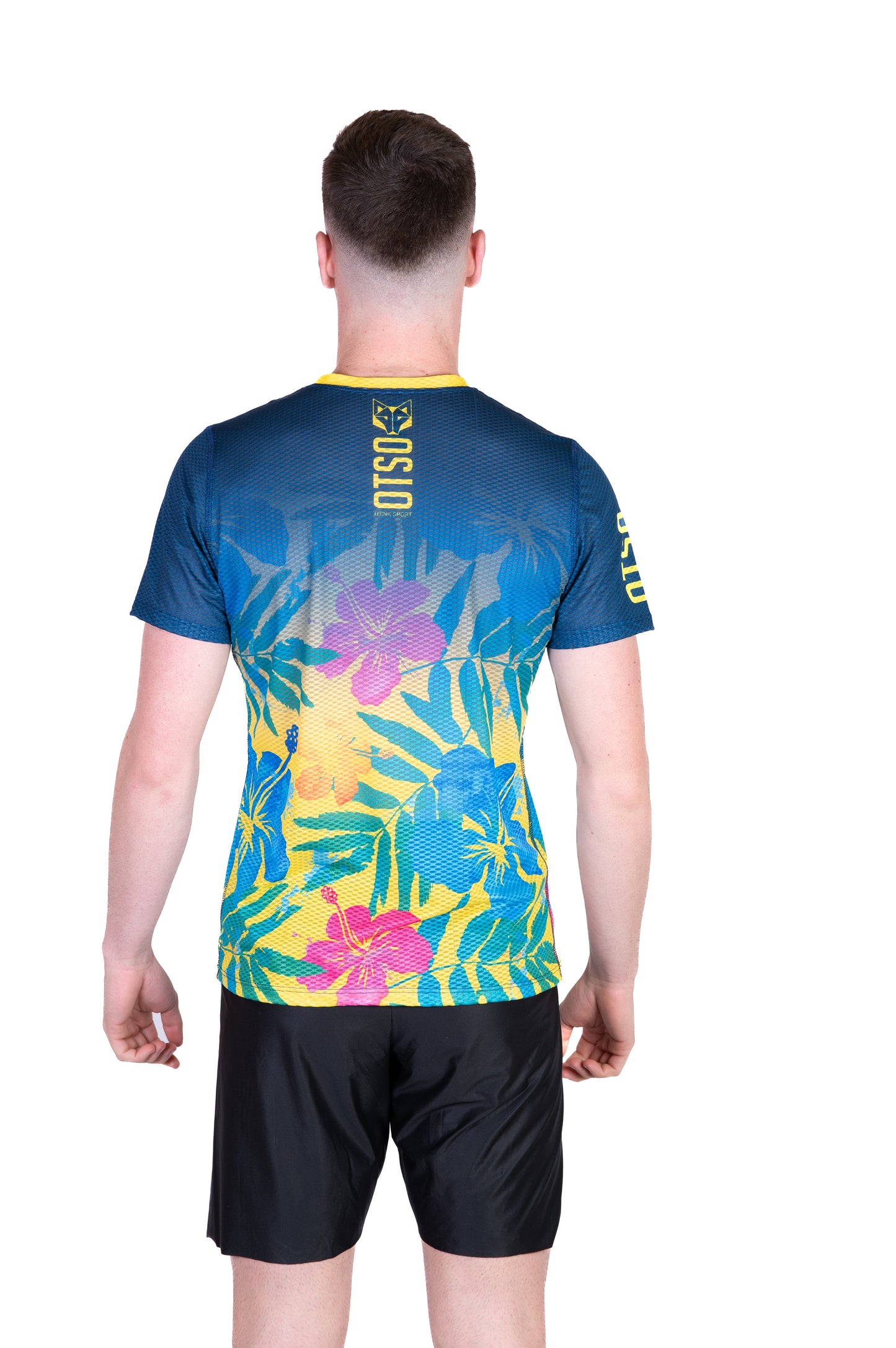 T-Shirt Homme manches courtes - Floral Blue
