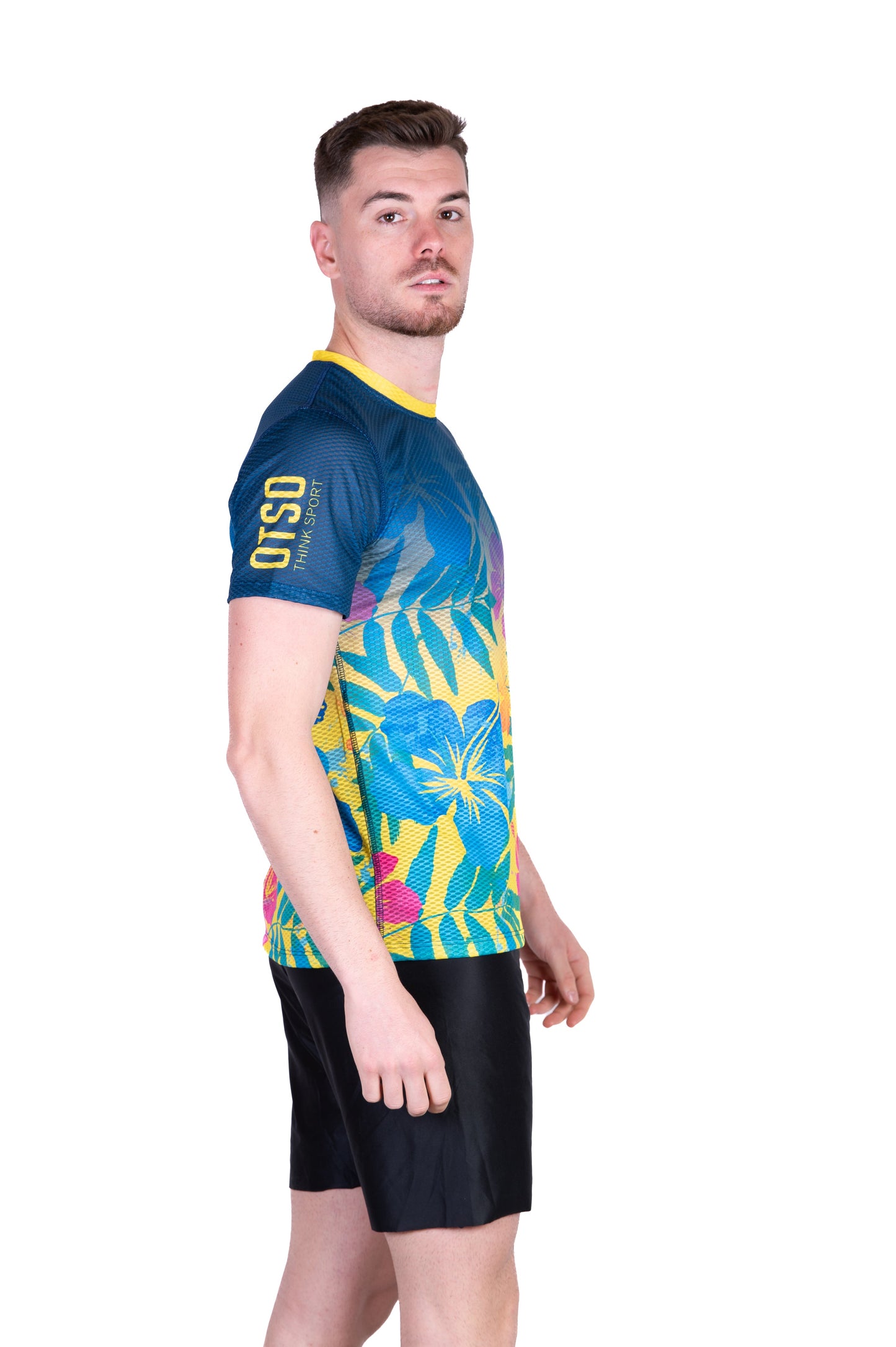 T-Shirt Homme manches courtes - Floral Blue