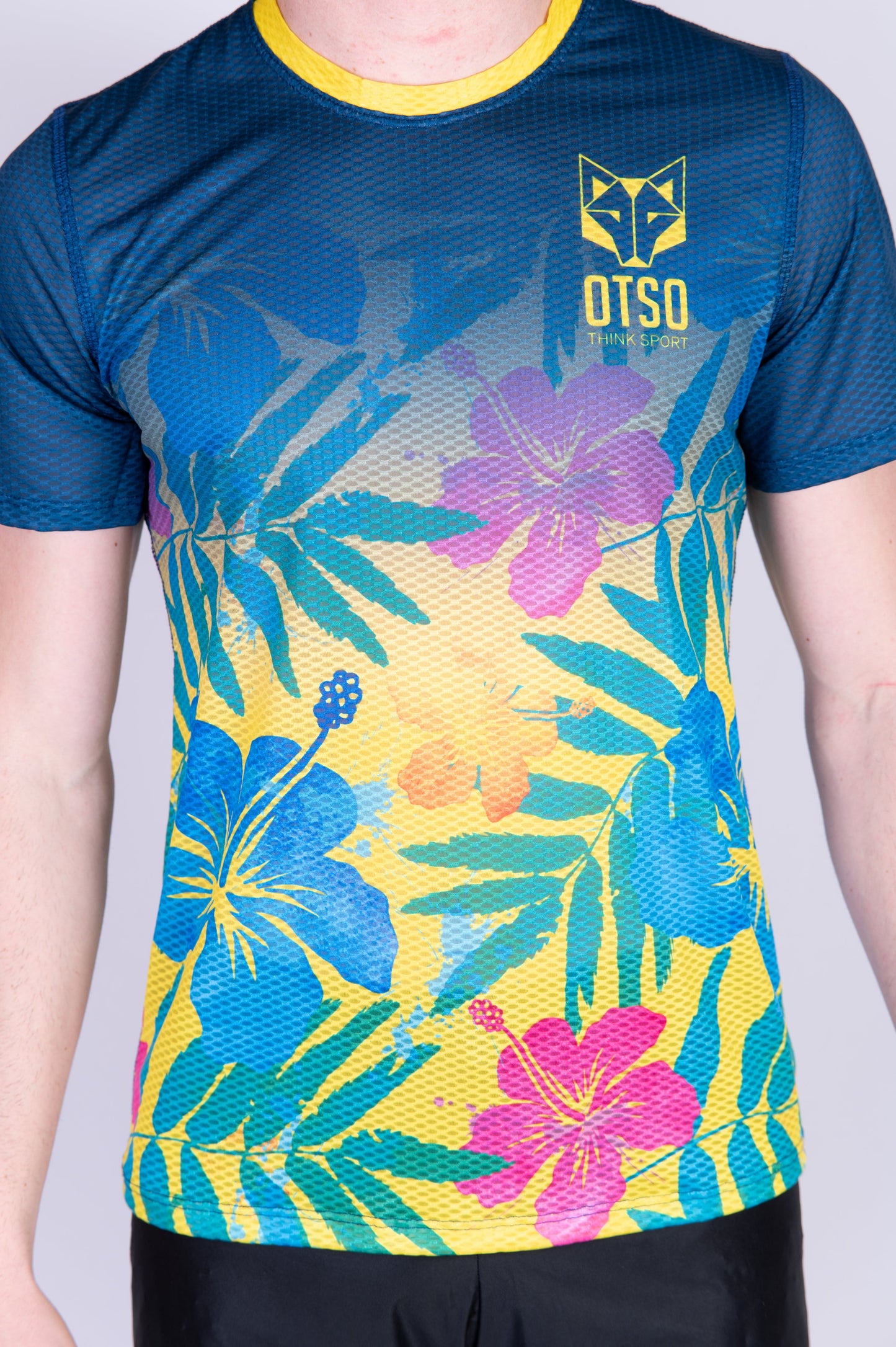 T-Shirt Homme manches courtes - Floral Blue
