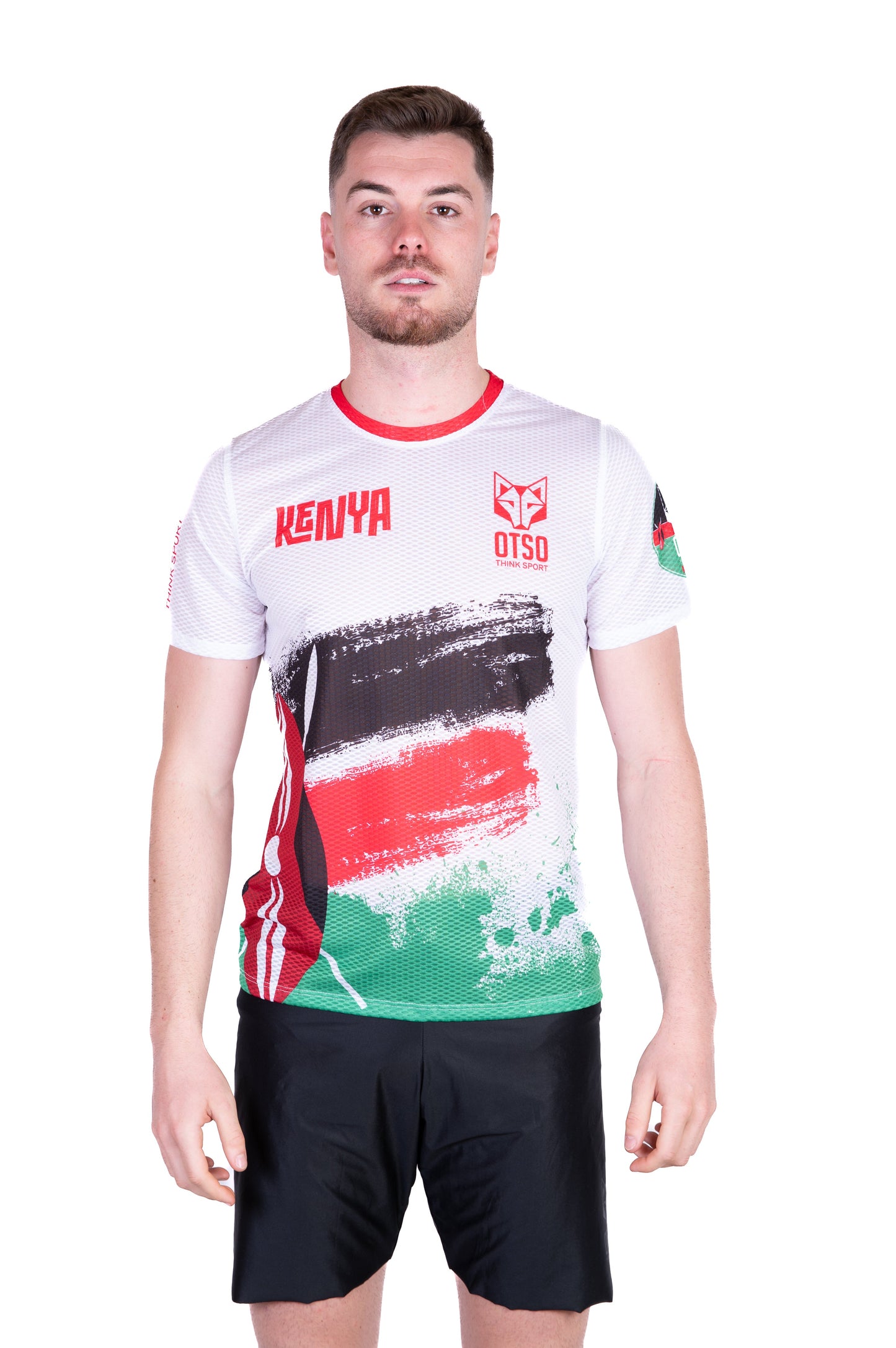 Herren-T-Shirt mit kurzen Ärmeln - Kimbia Kenia