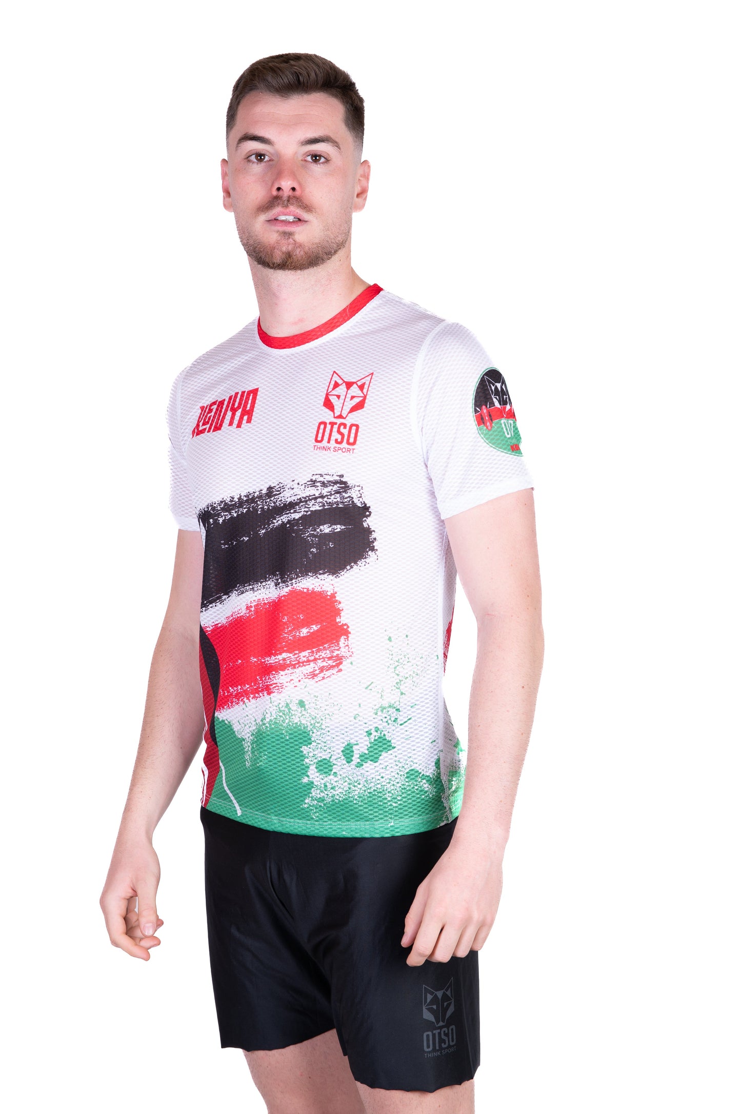 Herren-T-Shirt mit kurzen Ärmeln - Kimbia Kenia