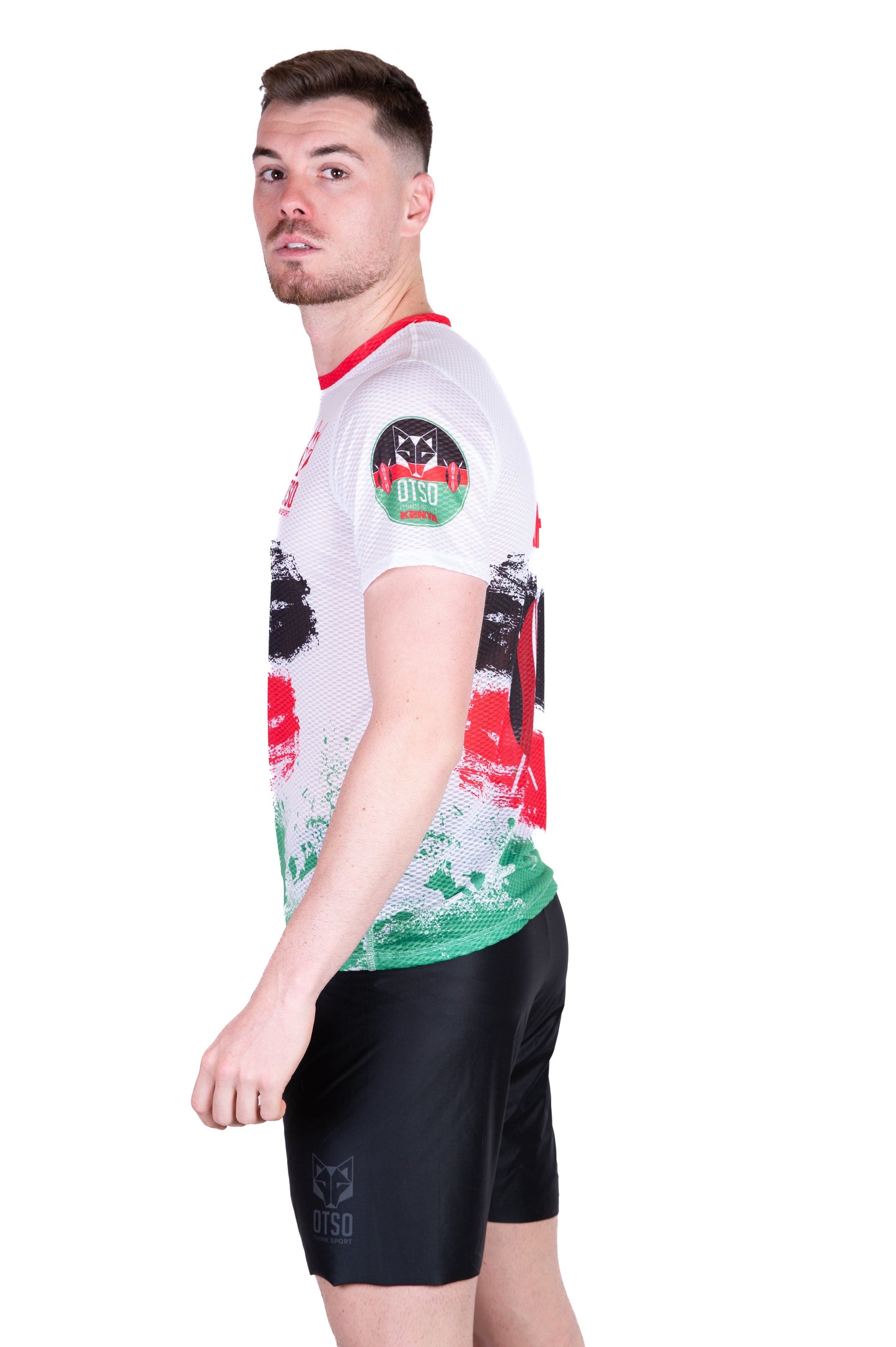 Herren-T-Shirt mit kurzen Ärmeln - Kimbia Kenia