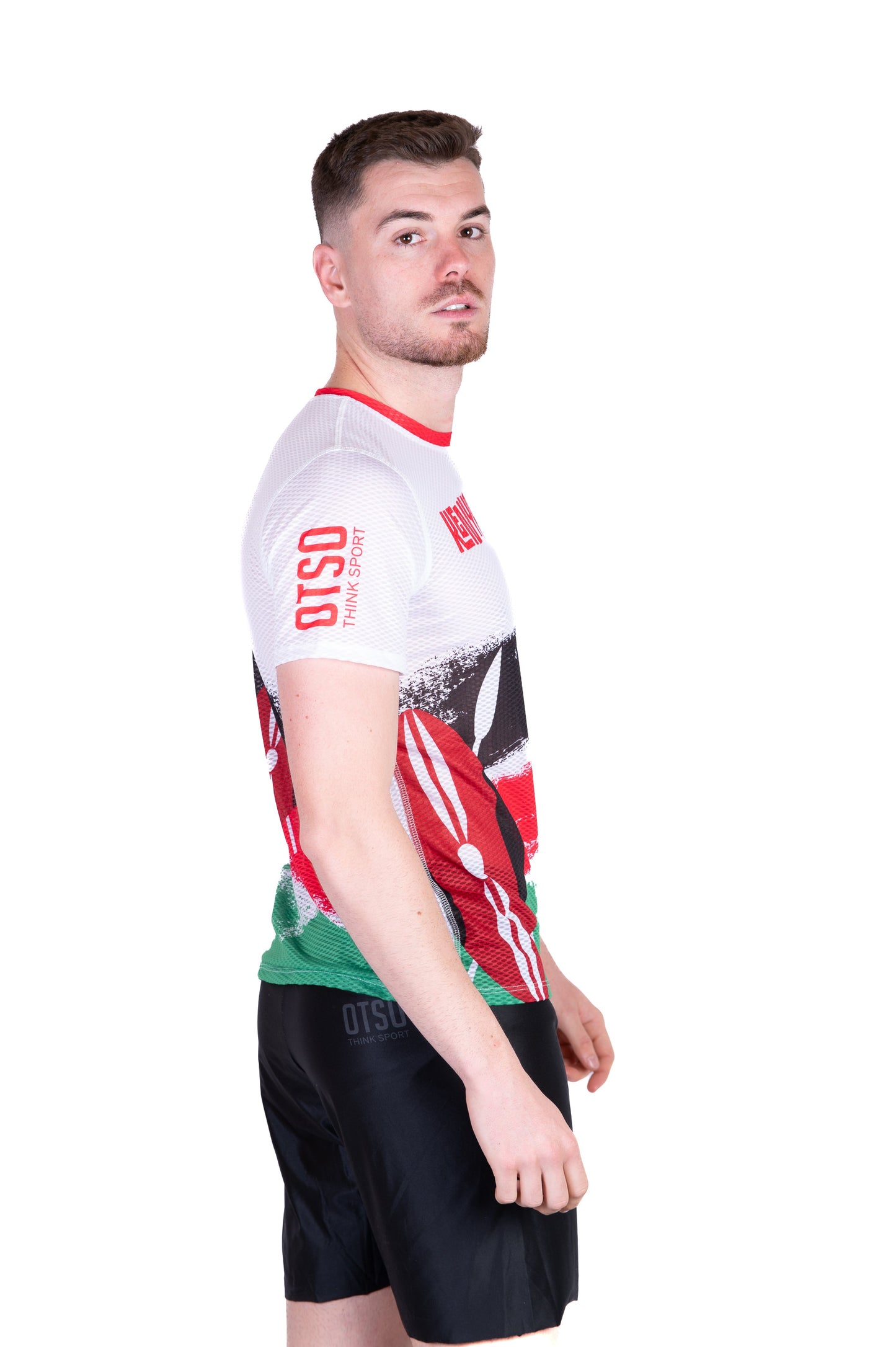 Herren-T-Shirt mit kurzen Ärmeln - Kimbia Kenia