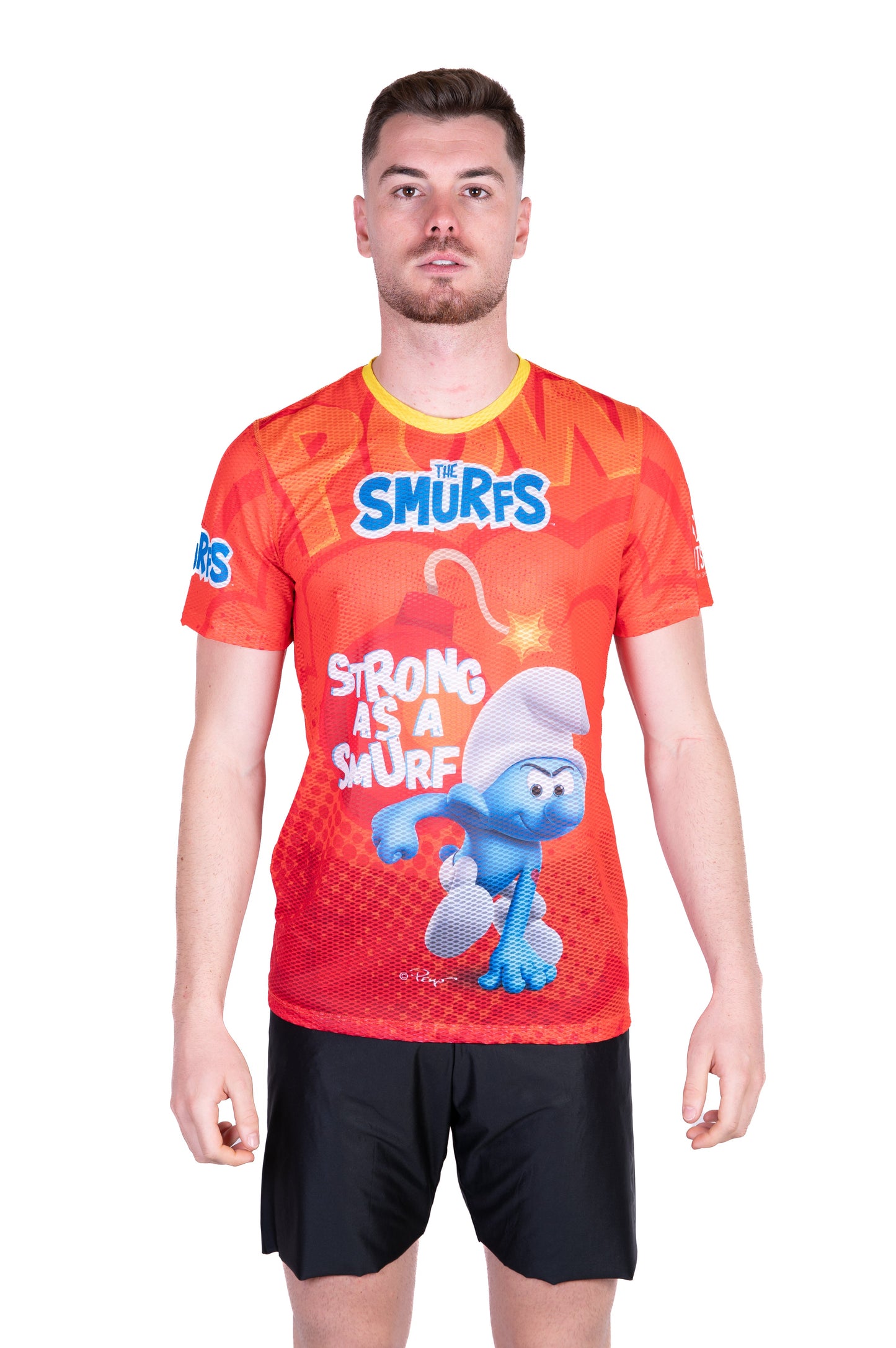 T-Shirt Homme manches courtes - Strong as a Smurf