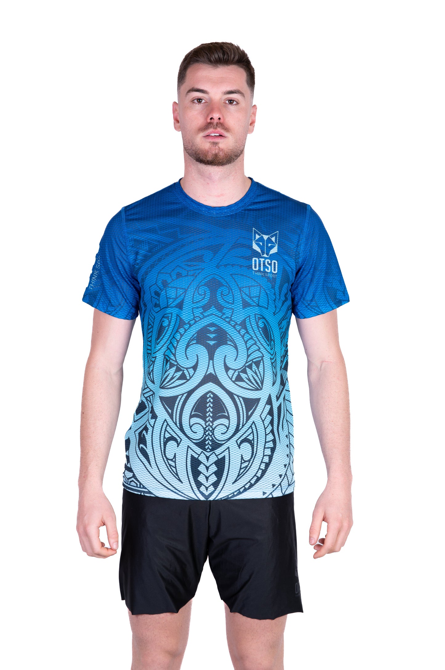 Herren-T-Shirt mit kurzen Ärmeln - Maori Tangaroa
