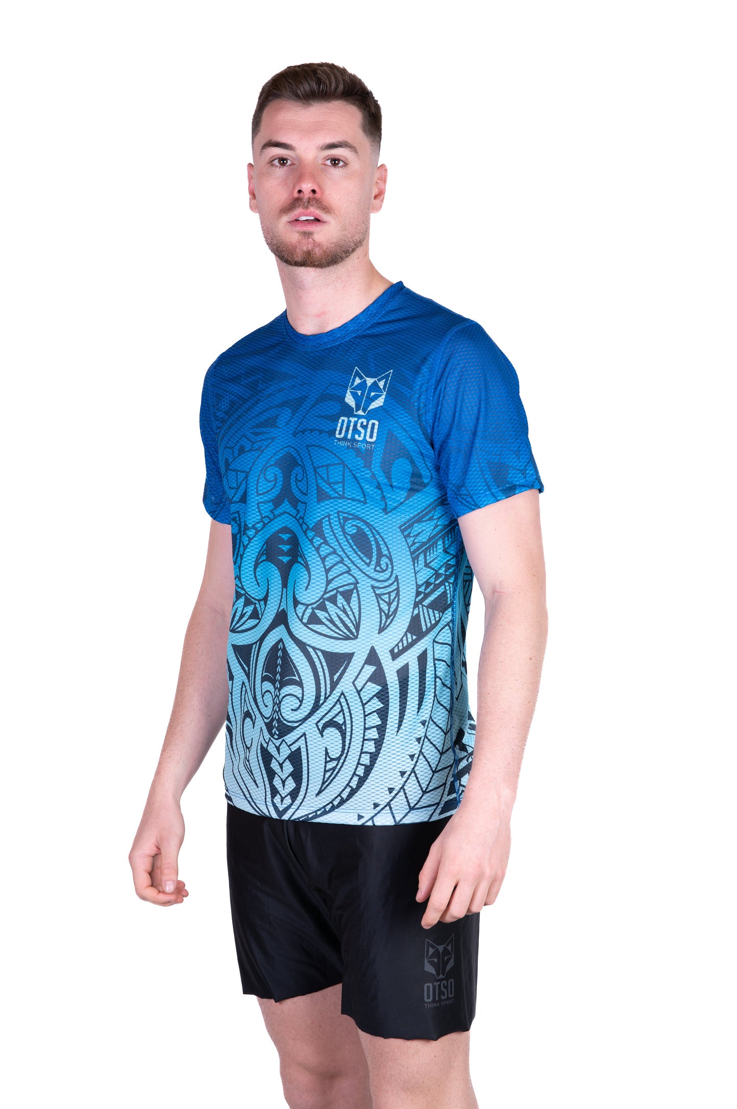 Herren-T-Shirt mit kurzen Ärmeln - Maori Tangaroa