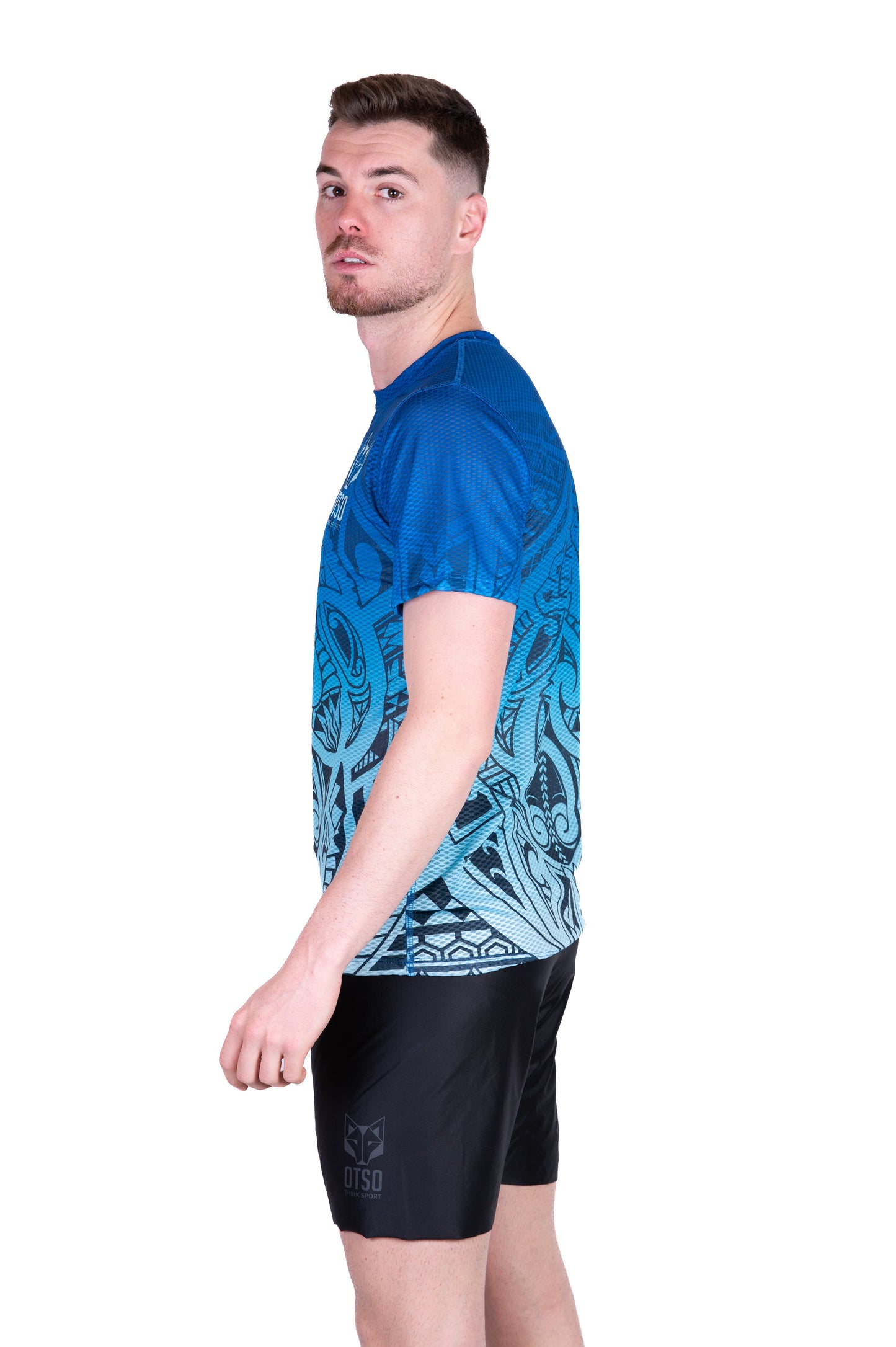 Herren-T-Shirt mit kurzen Ärmeln - Maori Tangaroa