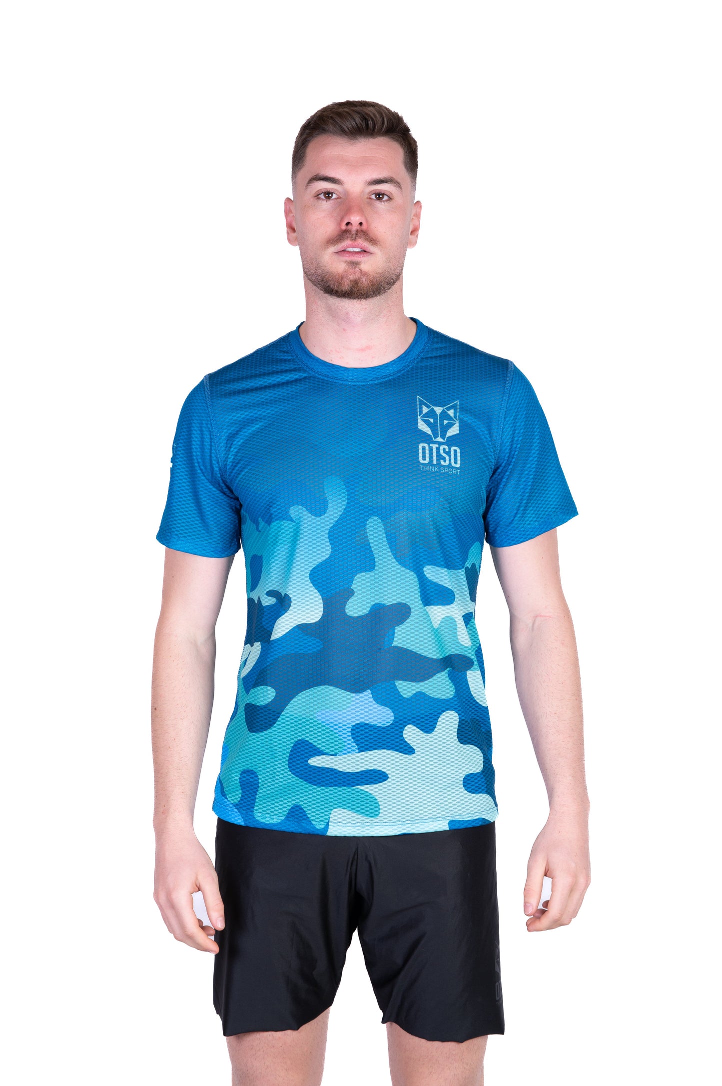 T-Shirt Homme manches courtes - Camo Blue