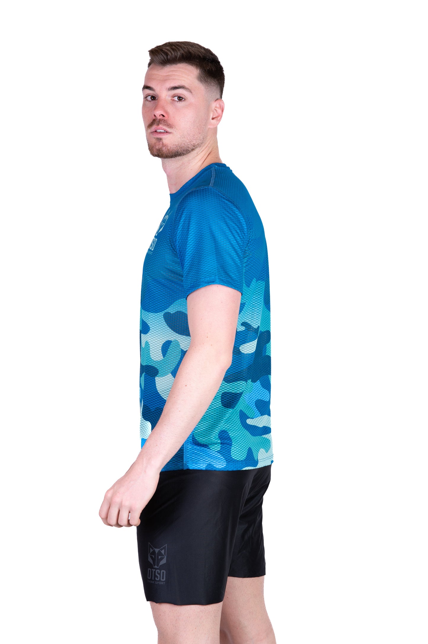 T-Shirt Homme manches courtes - Camo Blue