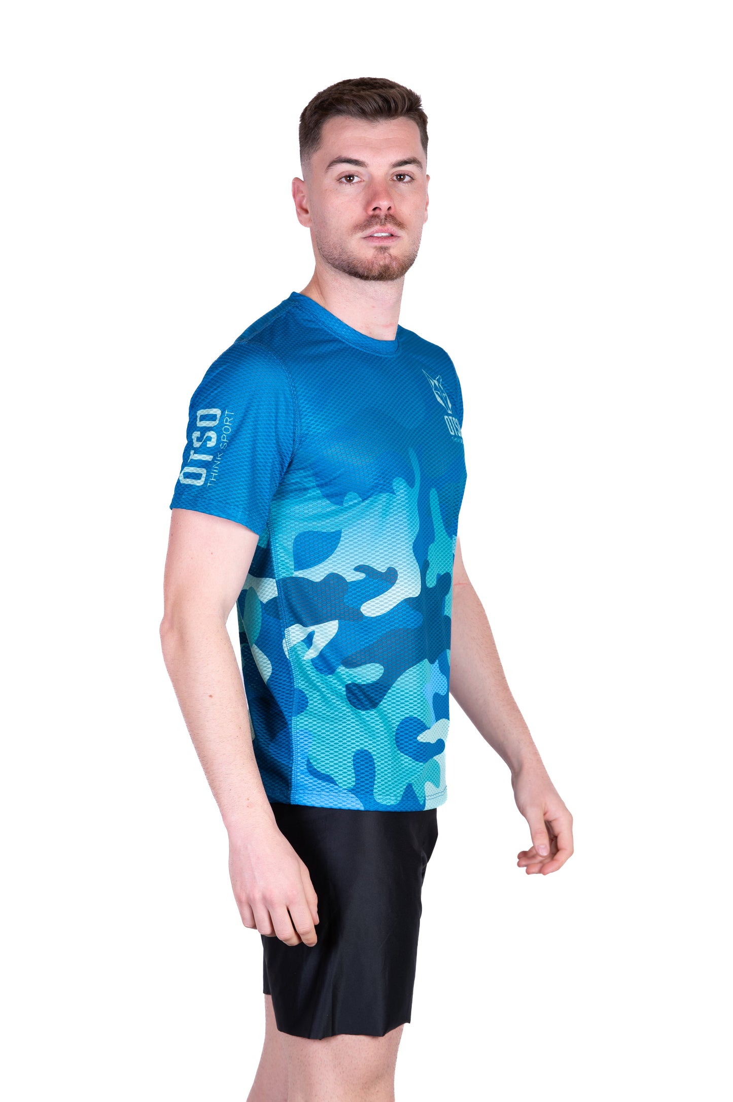 T-Shirt Homme manches courtes - Camo Blue