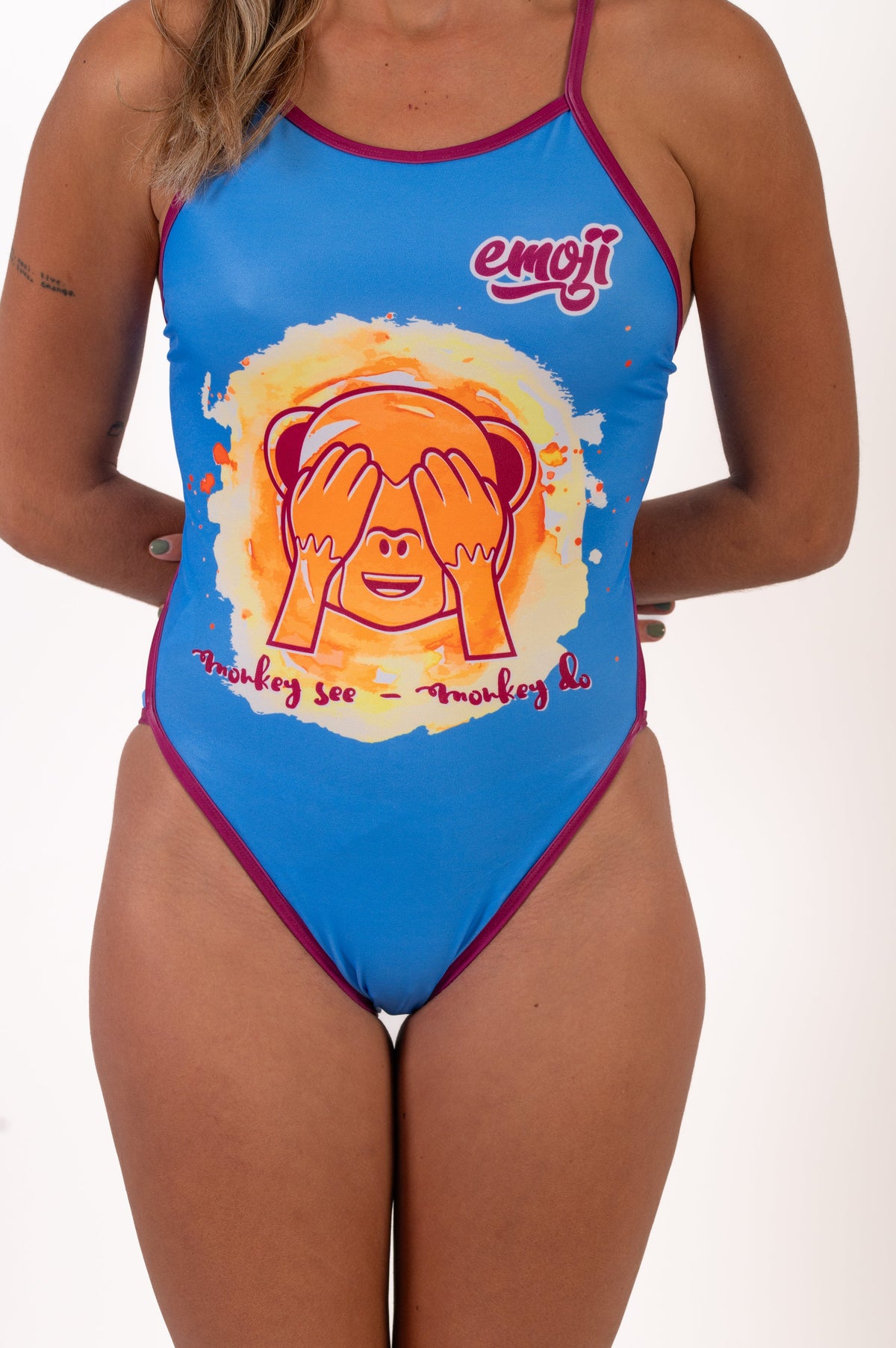 Maglia Donna - Scimmia Emoji Vedi