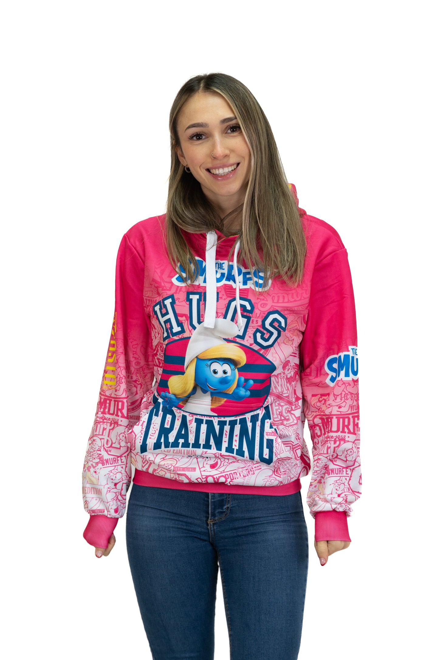 Hooded sweatshirt - Smurfs Embraces