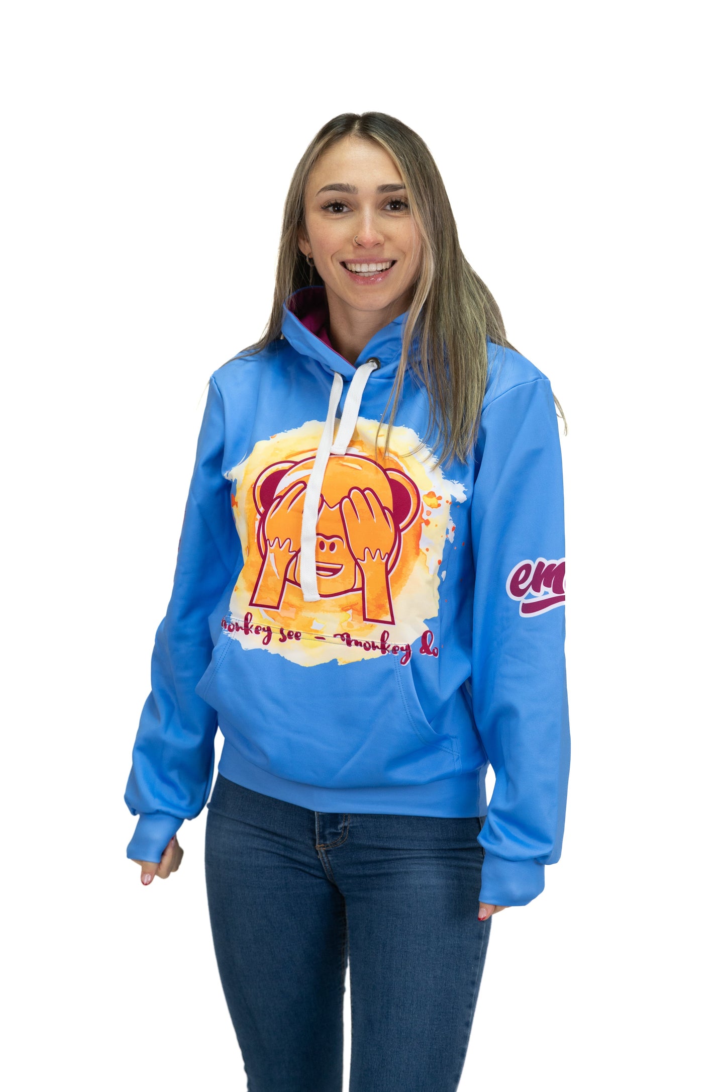 Sweat à capuche - Emoji Monkey See
