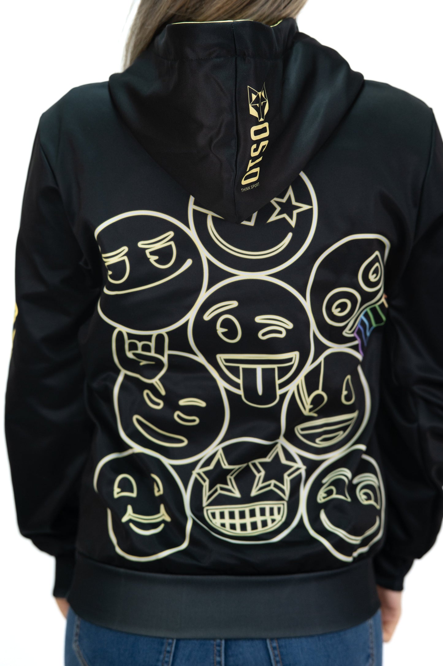 Sweat à capuche - Emoji Neon Faces