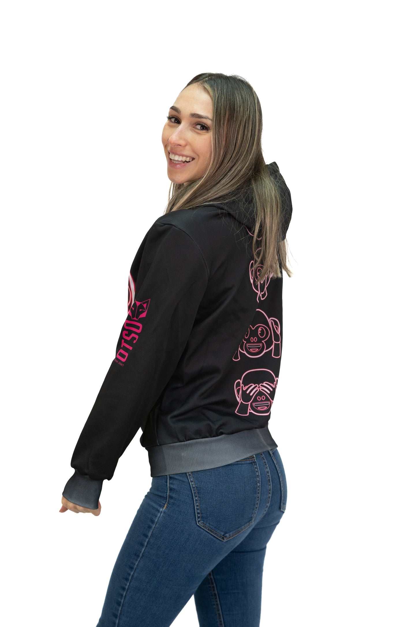 Sweat à capuche - Emoji Monkey Neon
