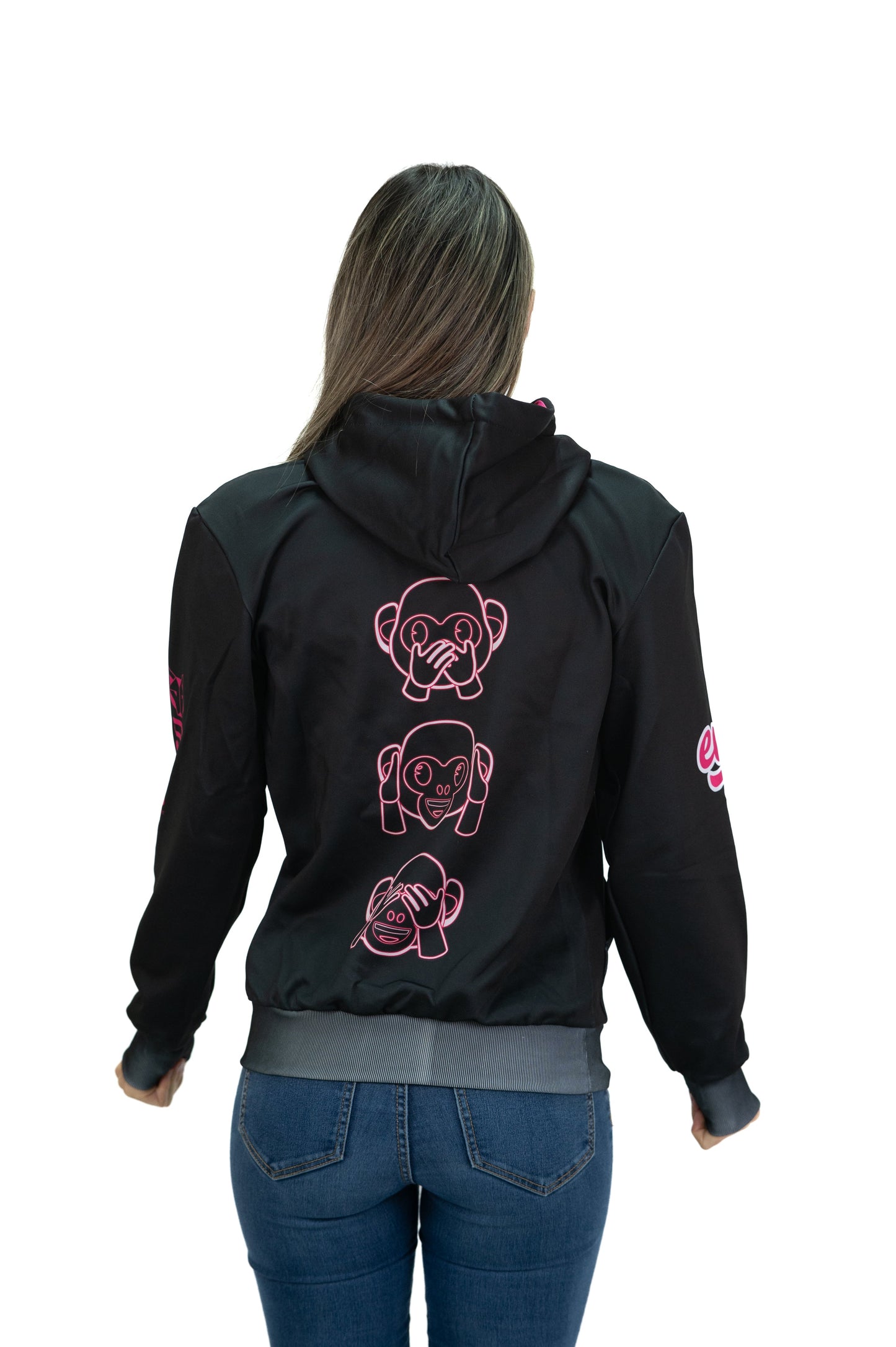 Sweat à capuche - Emoji Monkey Neon