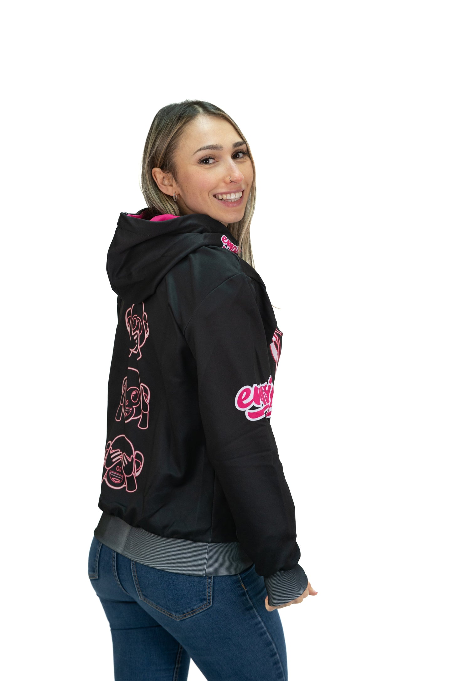 Sweat à capuche - Emoji Monkey Neon