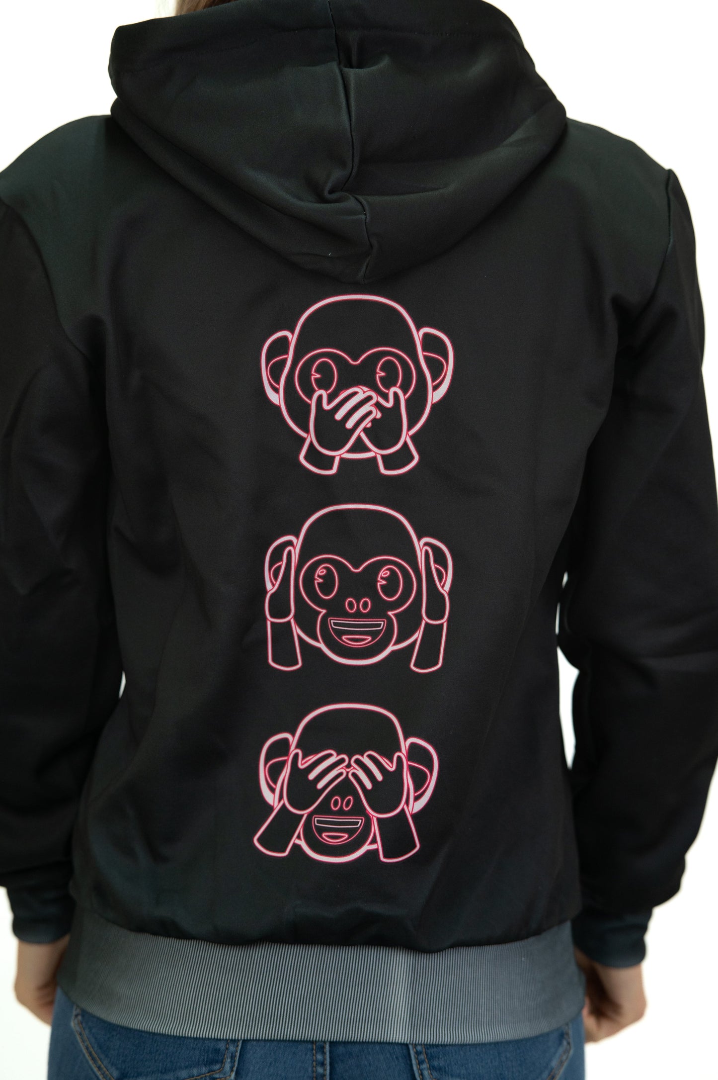 Sweat à capuche - Emoji Monkey Neon