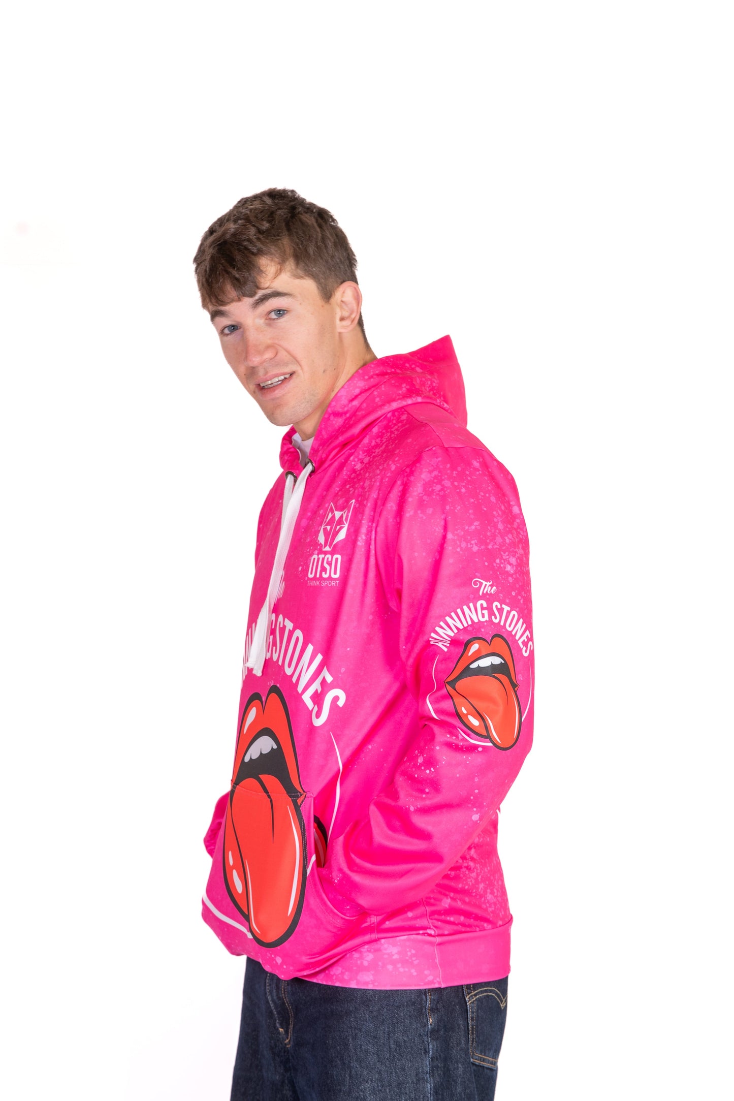 Felpa con cappuccio - Pietre da corsa Rosa