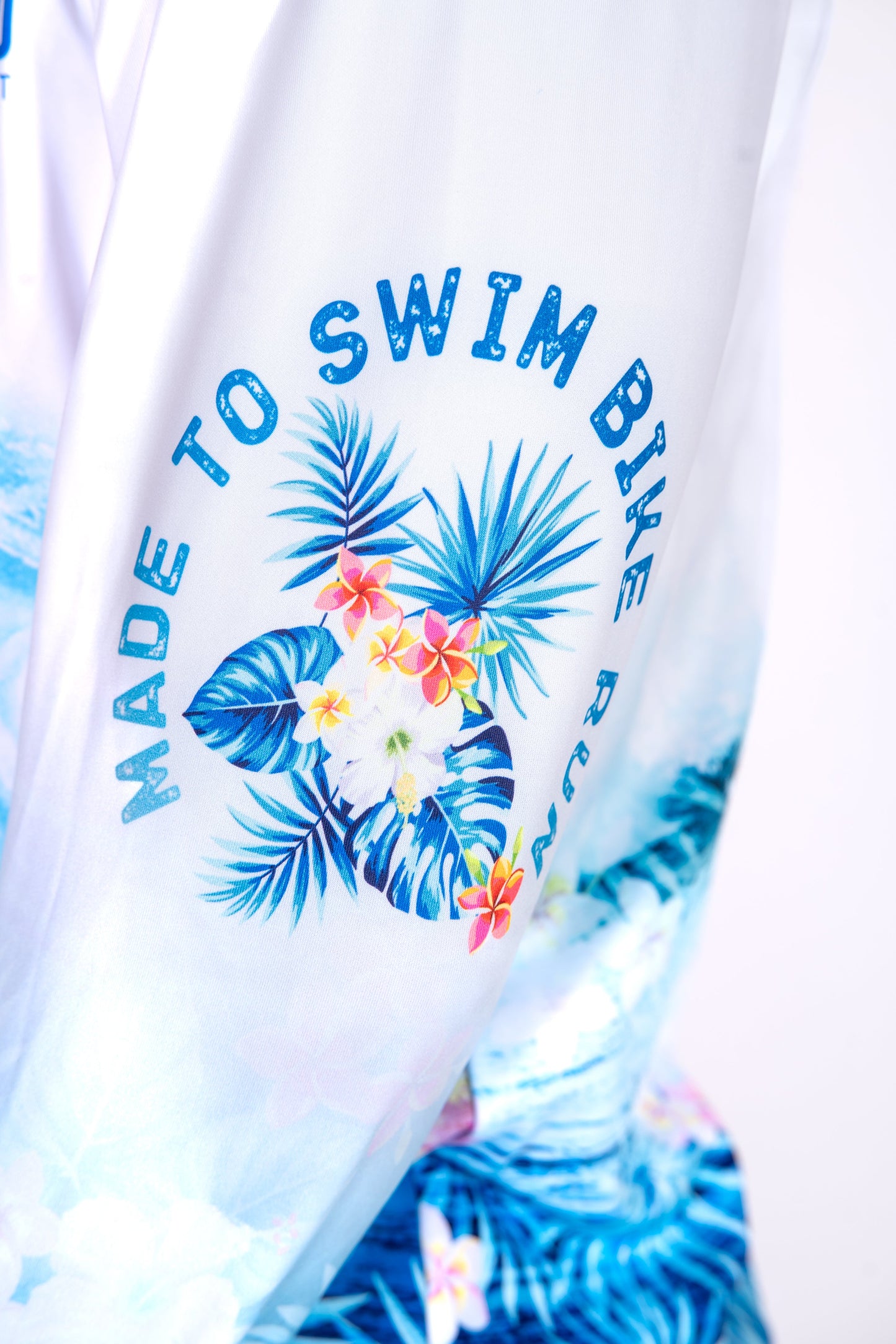 Kapuzenshirt - Schwimmen Radfahren Laufen Welle