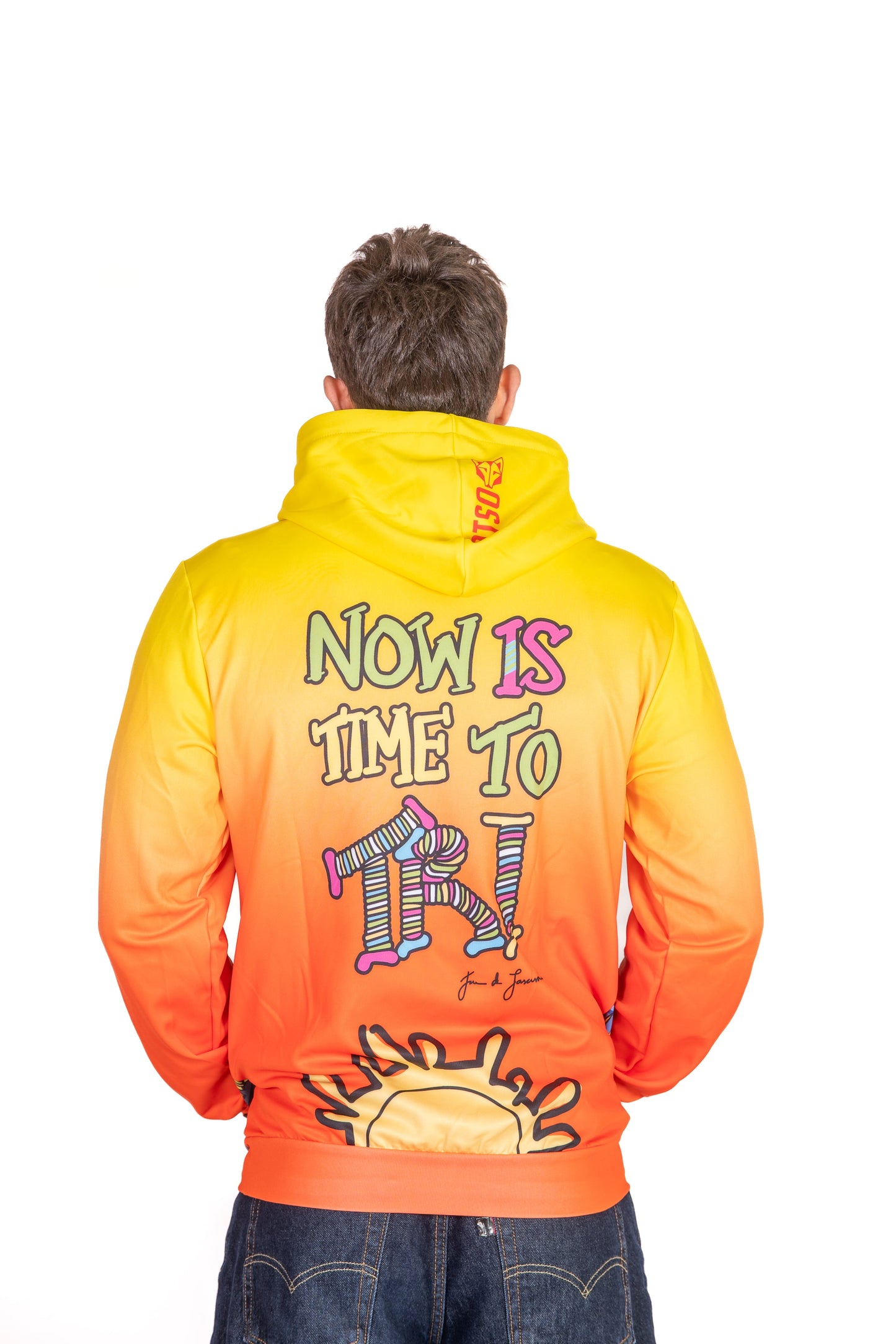 Sweat à capuche - Time to tri Man Bike
