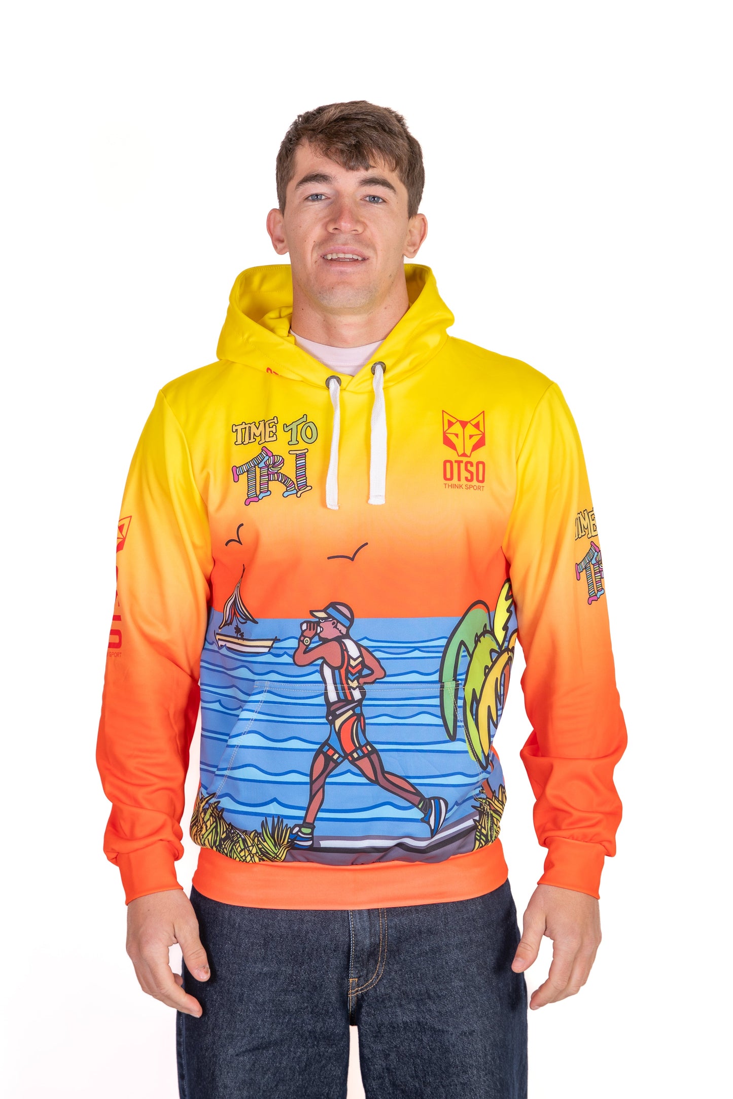 Sweat à capuche - Time to tri Man Run