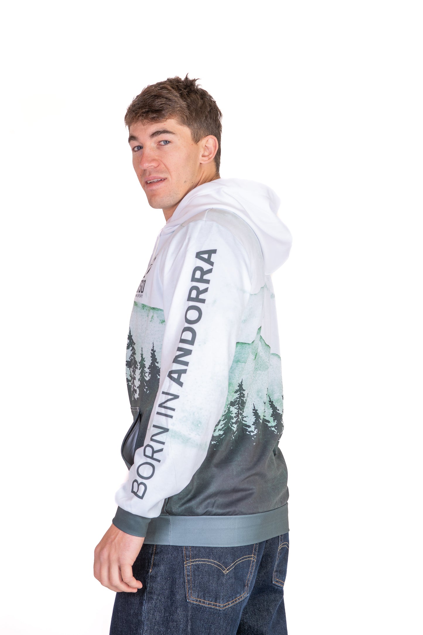 Kapuzensweatshirt - Grüner Wald
