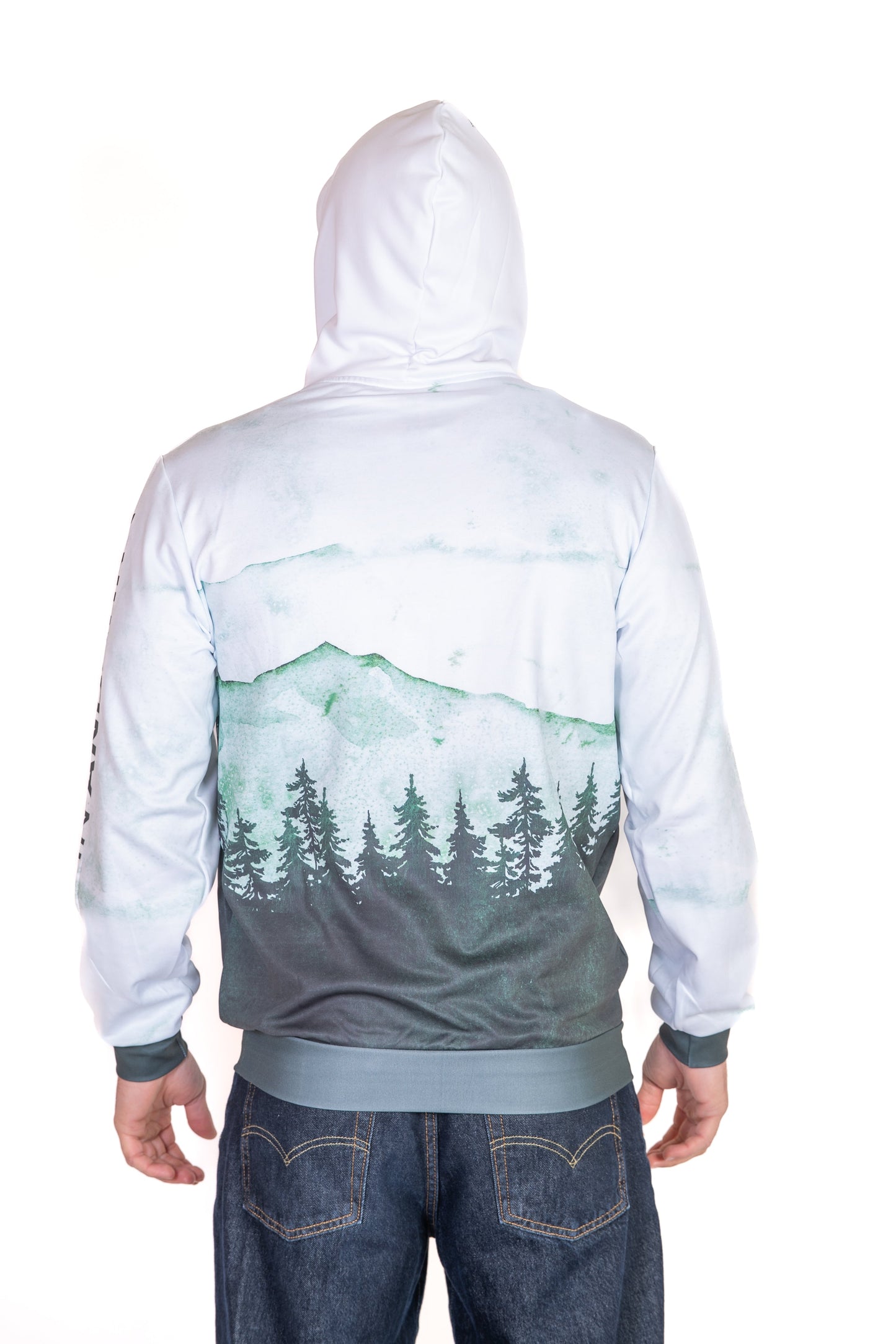 Kapuzensweatshirt - Grüner Wald