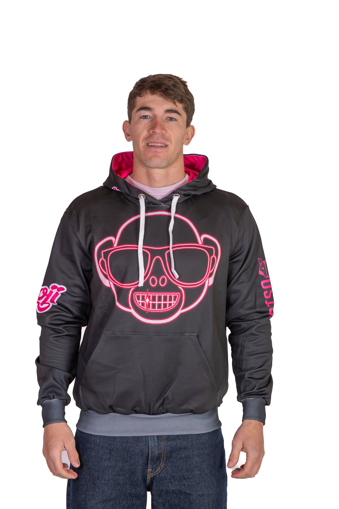 Sweat à capuche - Emoji Monkey Neon