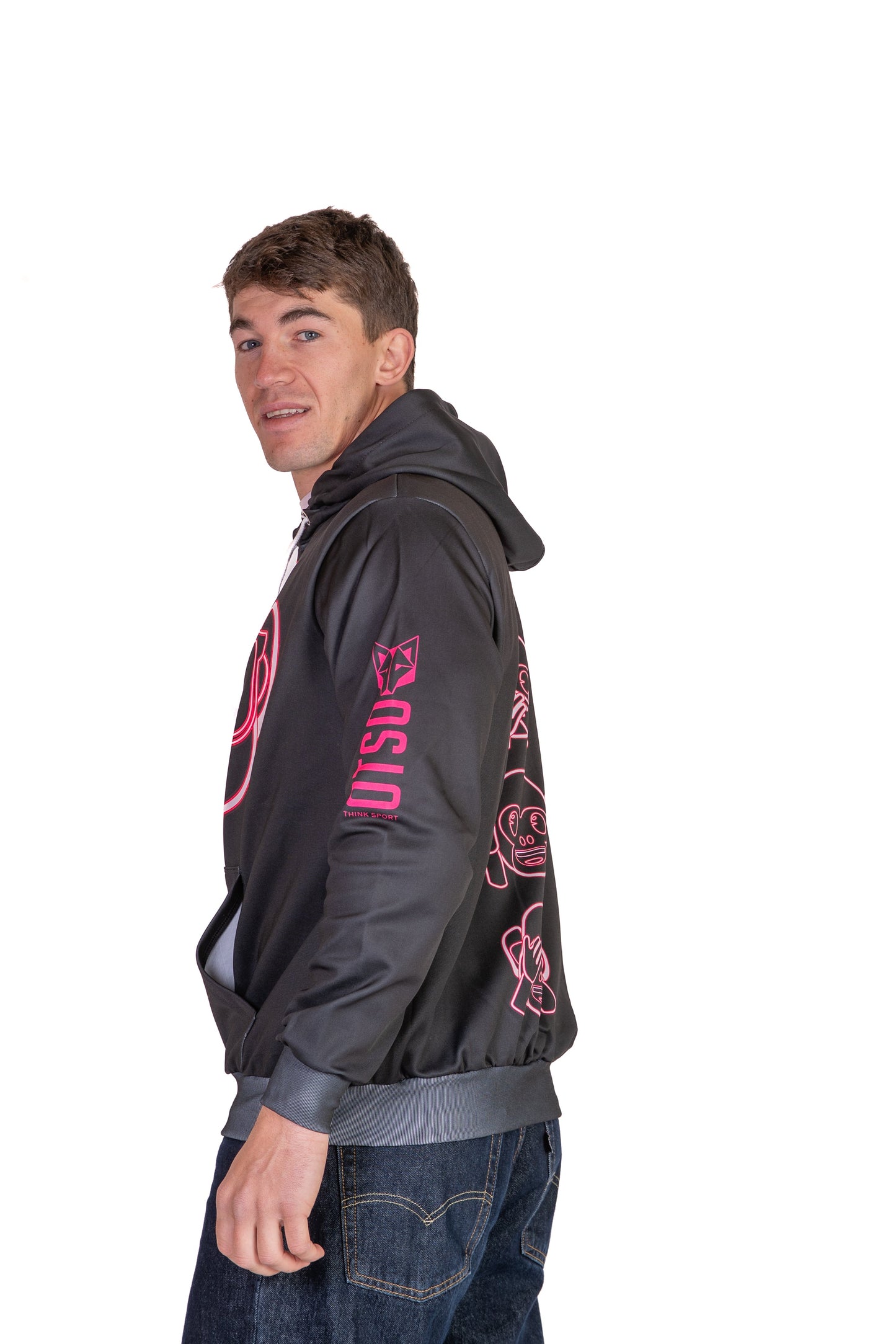 Sweat à capuche - Emoji Monkey Neon