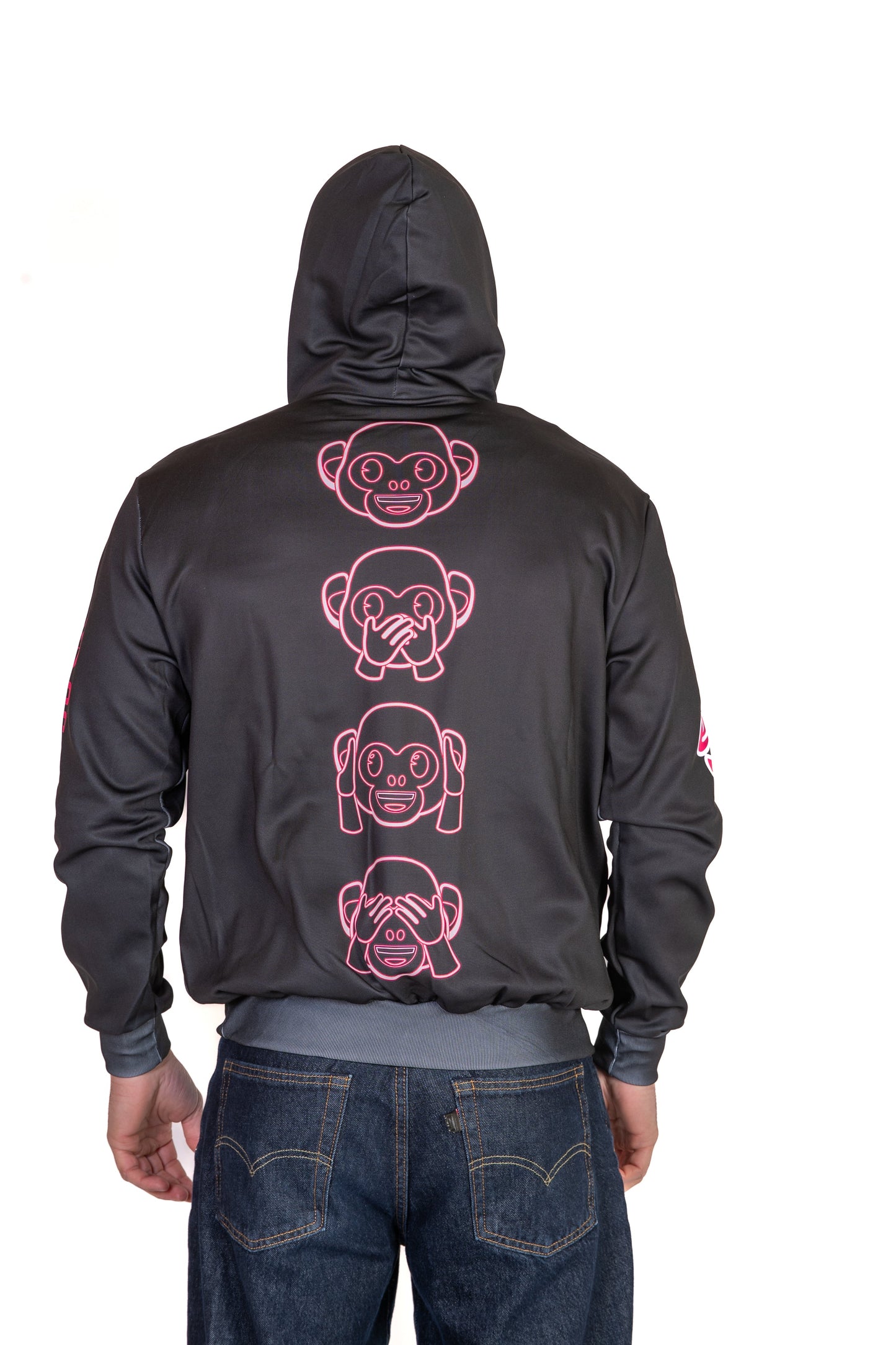 Sweat à capuche - Emoji Monkey Neon
