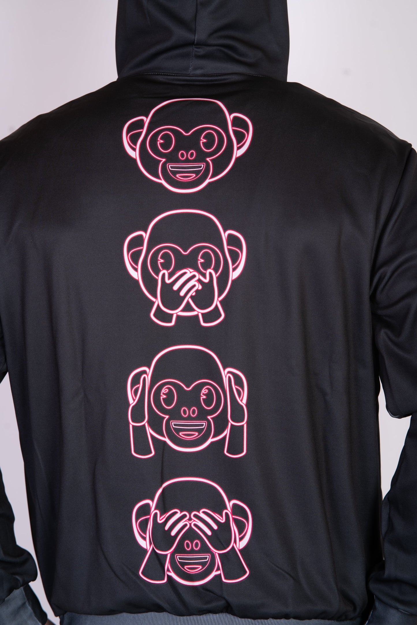 Sweat à capuche - Emoji Monkey Neon