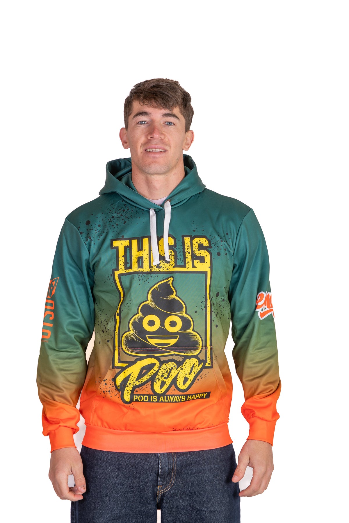 Hooded sweatshirt - Emoji Like Poo