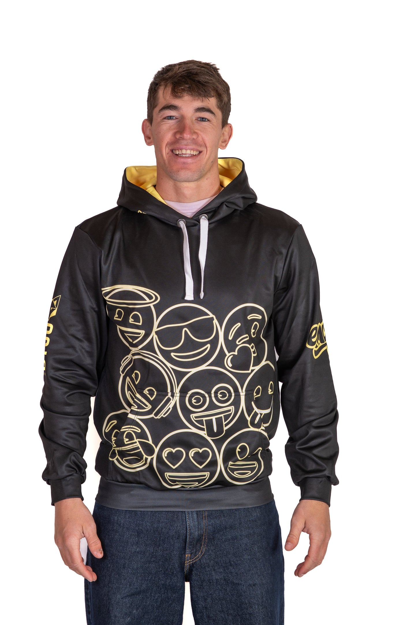 Sweat à capuche - Emoji Neon Faces