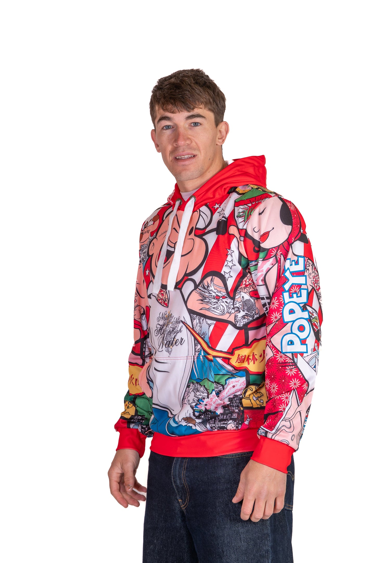 Felpa con cappuccio - Mostra d'arte di Popeye