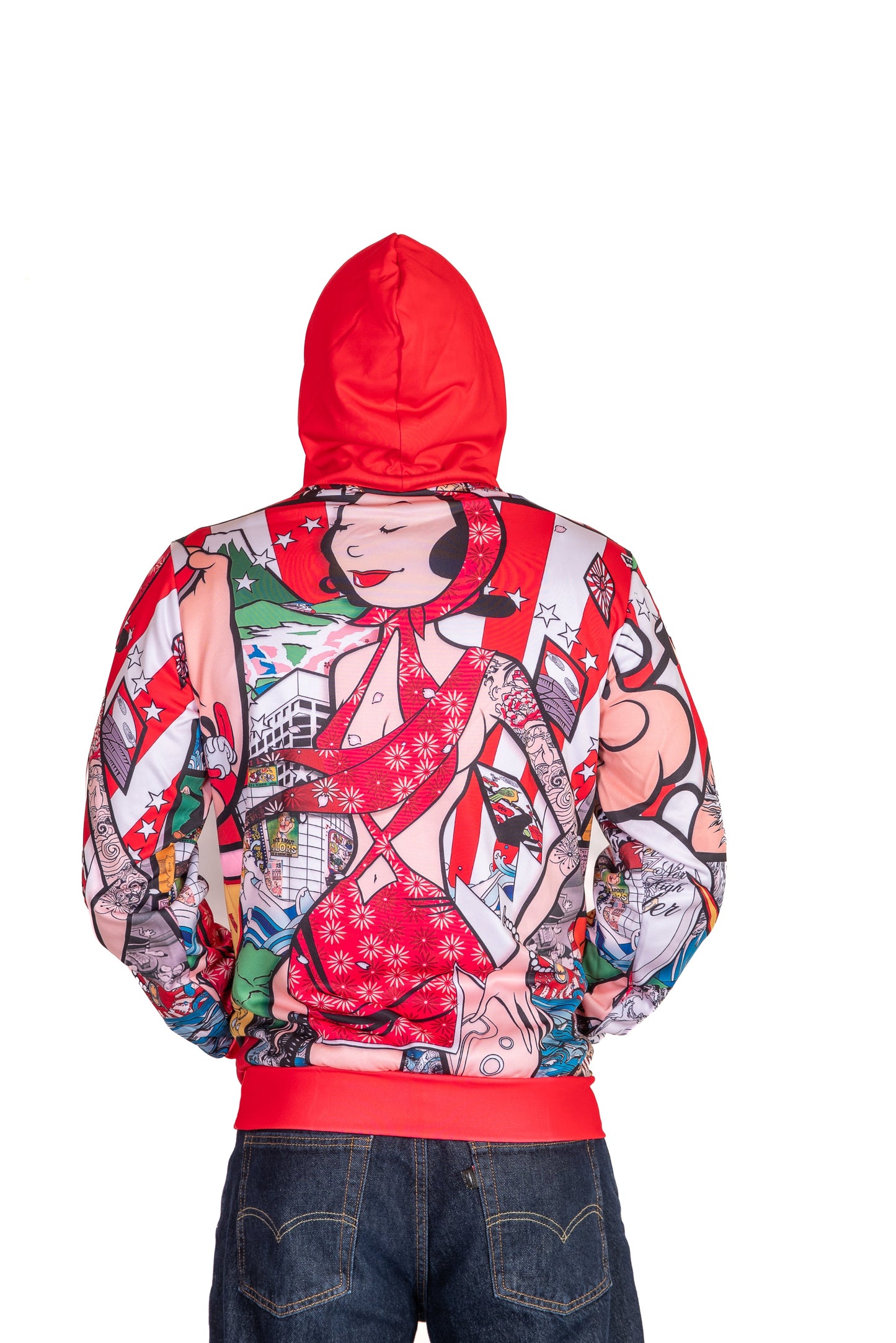 Felpa con cappuccio - Mostra d'arte di Popeye