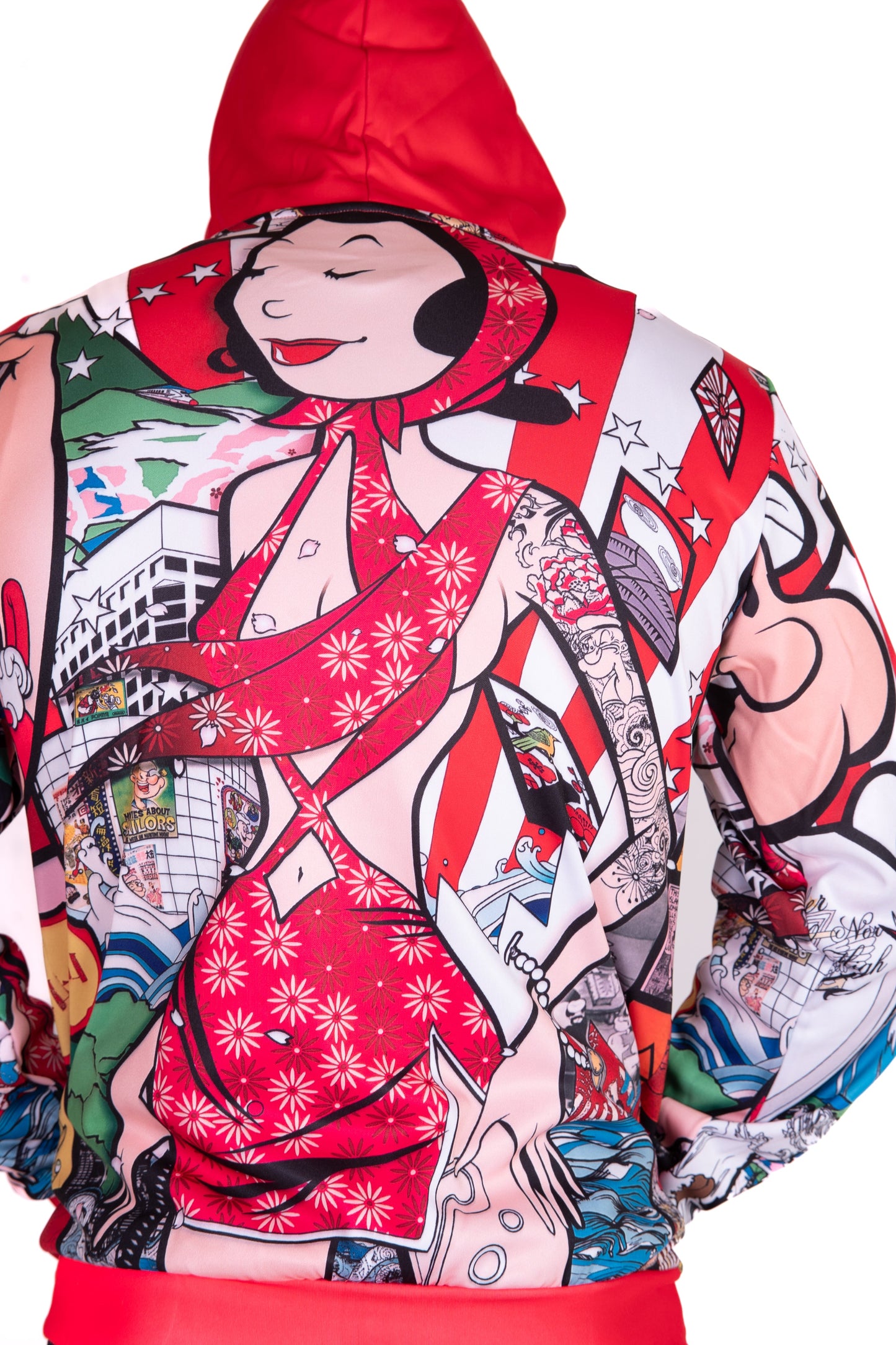 Felpa con cappuccio - Mostra d'arte di Popeye