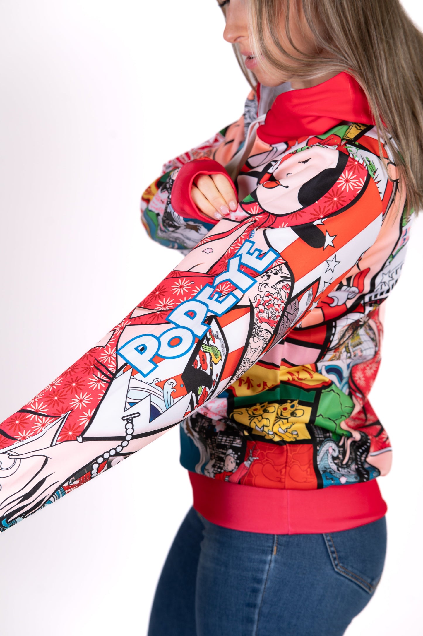 Felpa con cappuccio - Mostra d'arte di Popeye