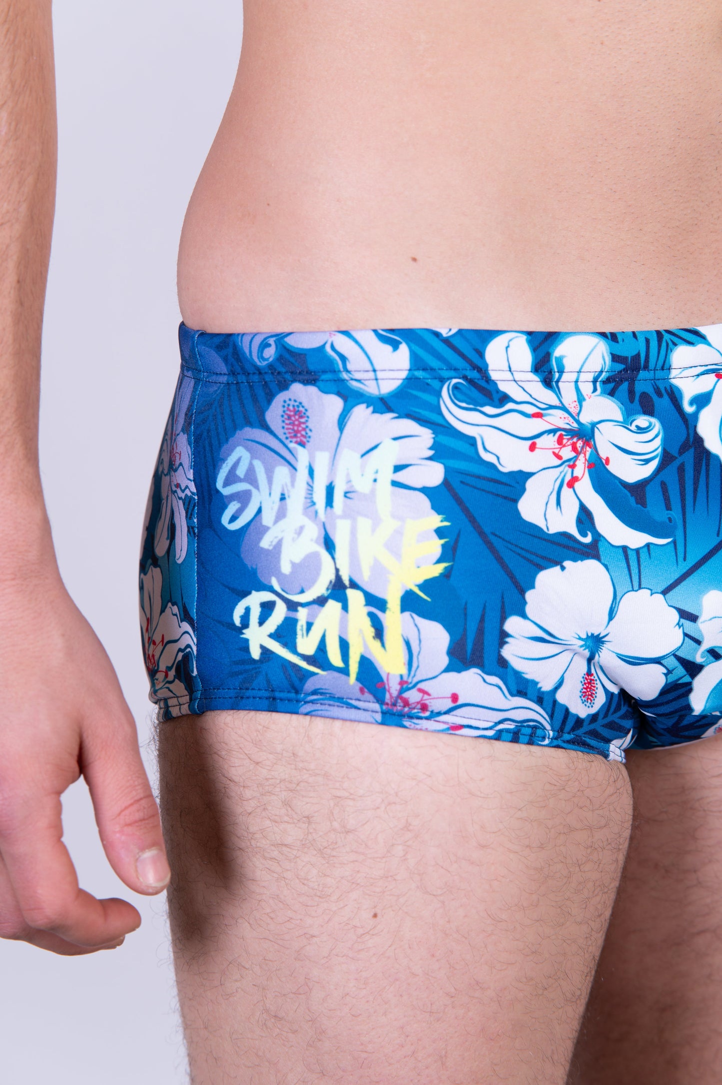 Boxer de bain - Swim Bike Run Flower