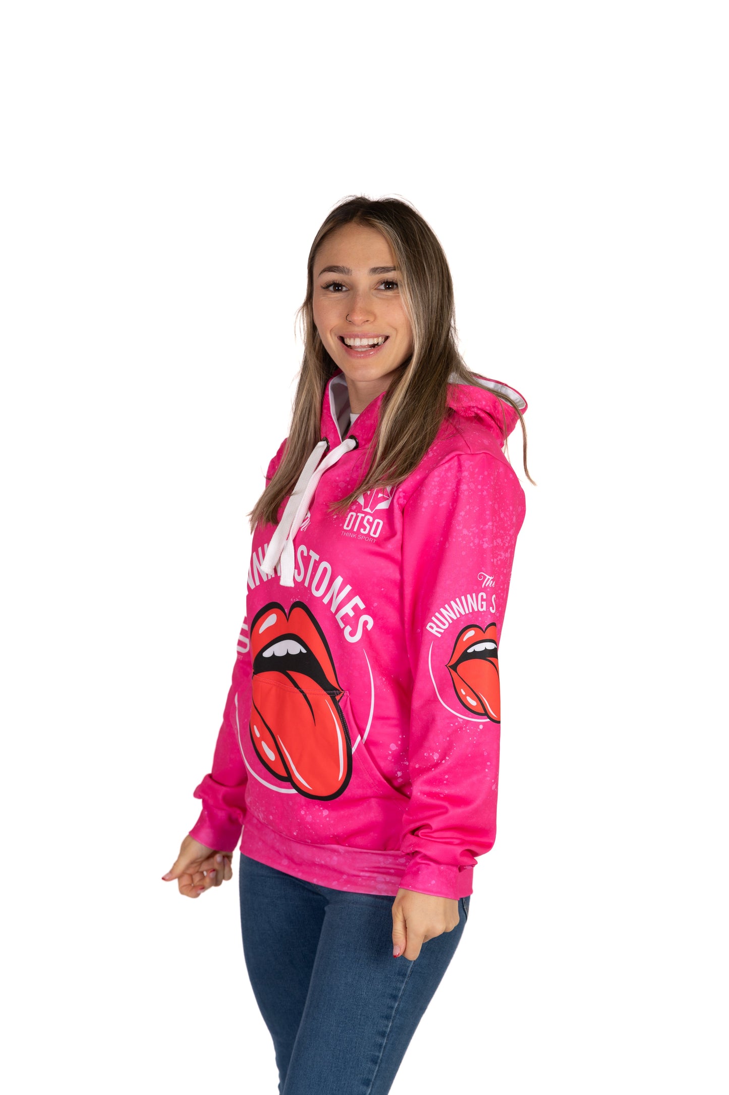 Felpa con cappuccio - Pietre da corsa Rosa