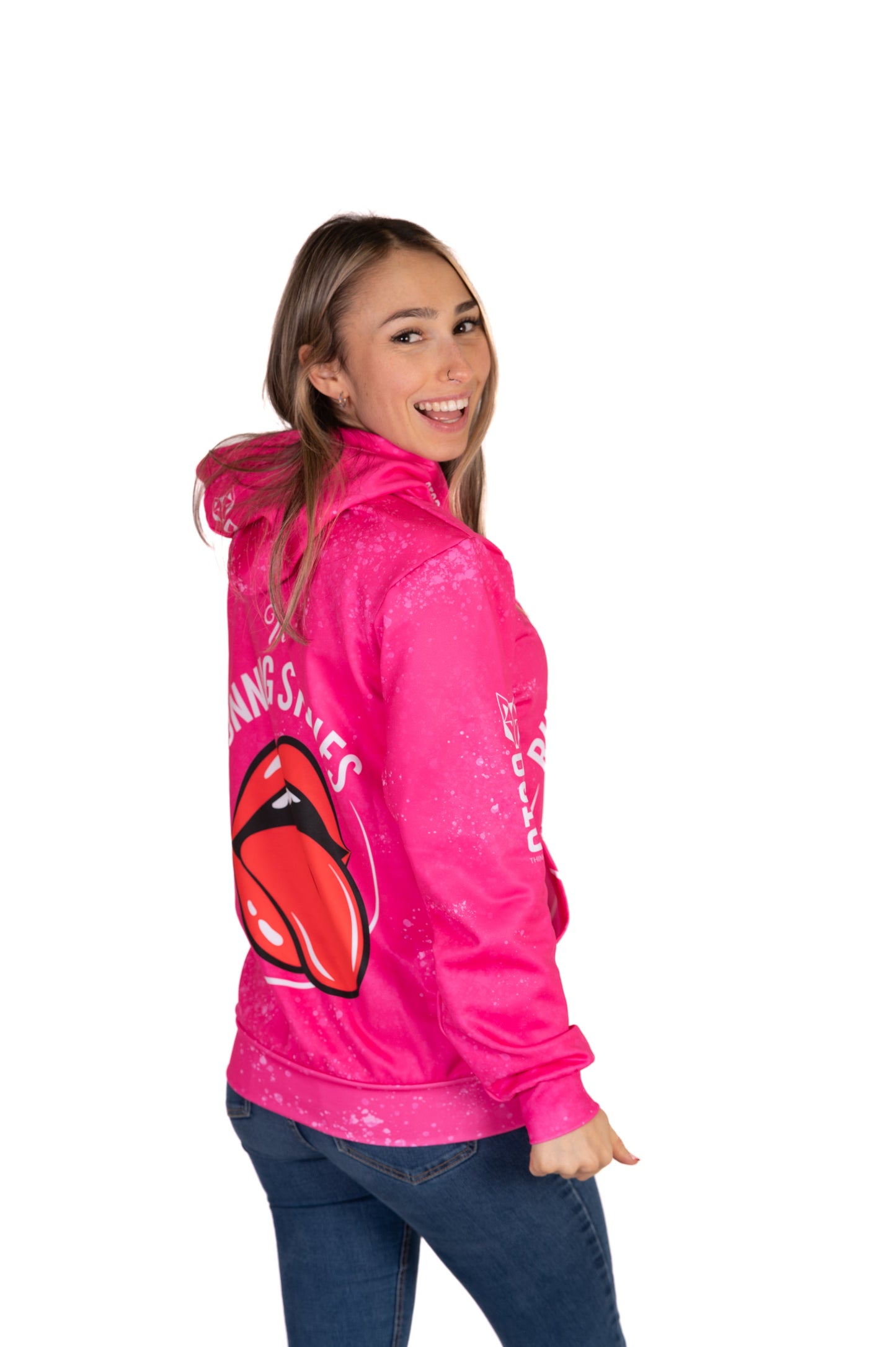 Felpa con cappuccio - Pietre da corsa Rosa