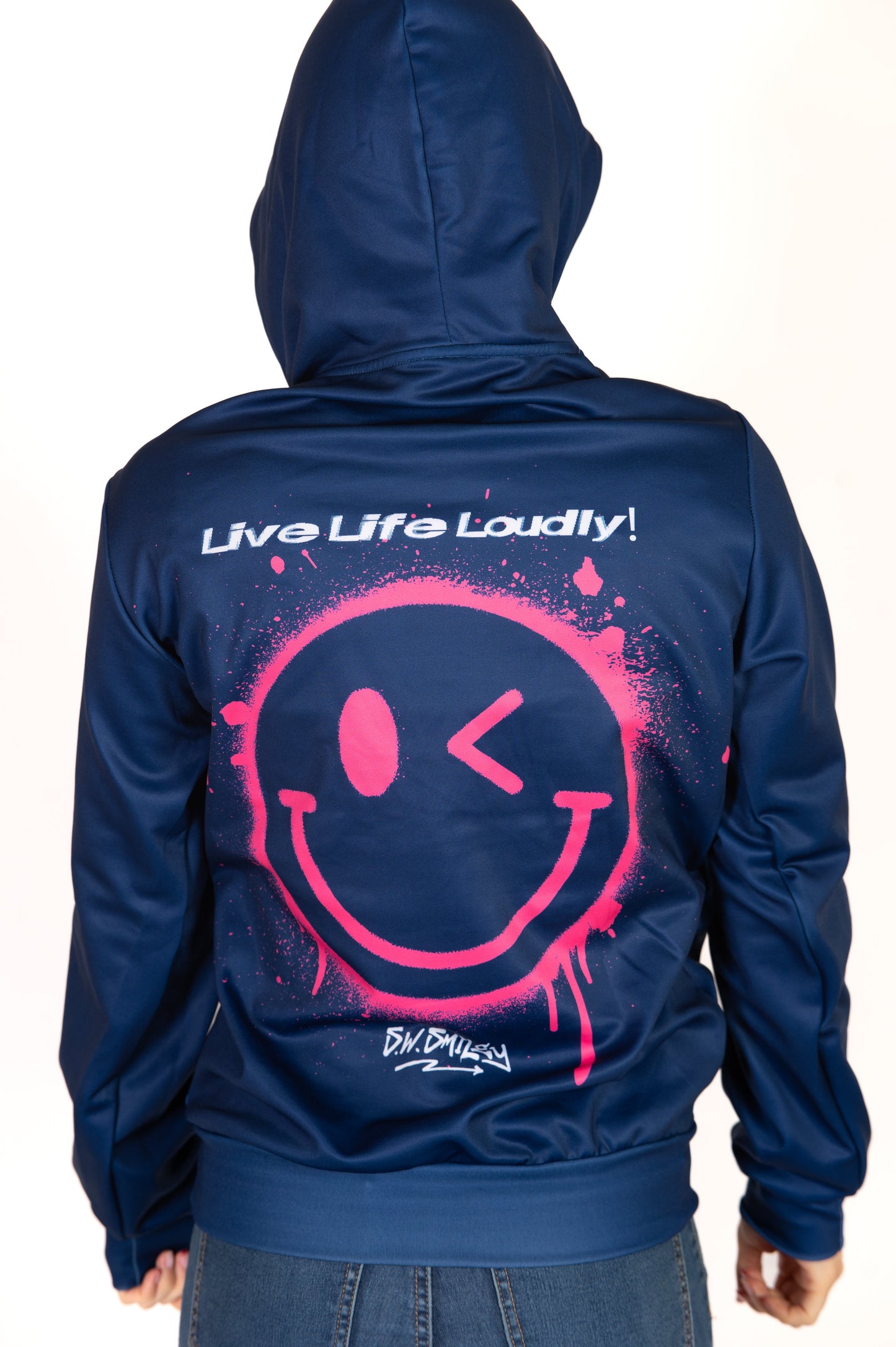 Sweat à capuche - S.W.Smiley Graffiti