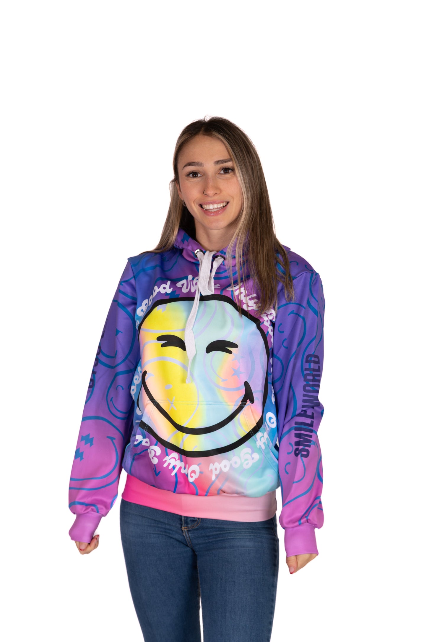 Sweat à capuche - S.W.Smiley Vibes