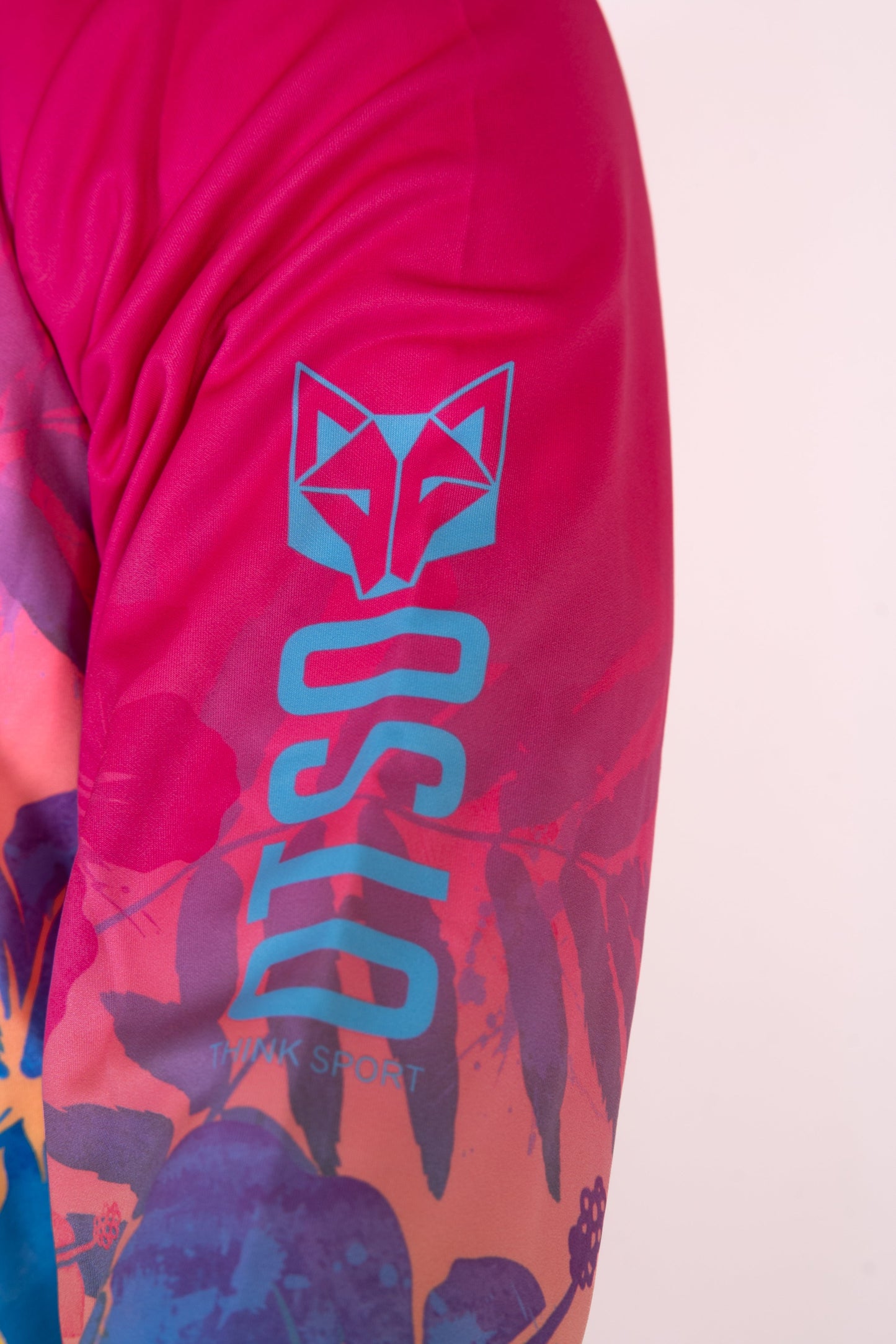 Kapuzenshirt - Blumenmuster Rosa
