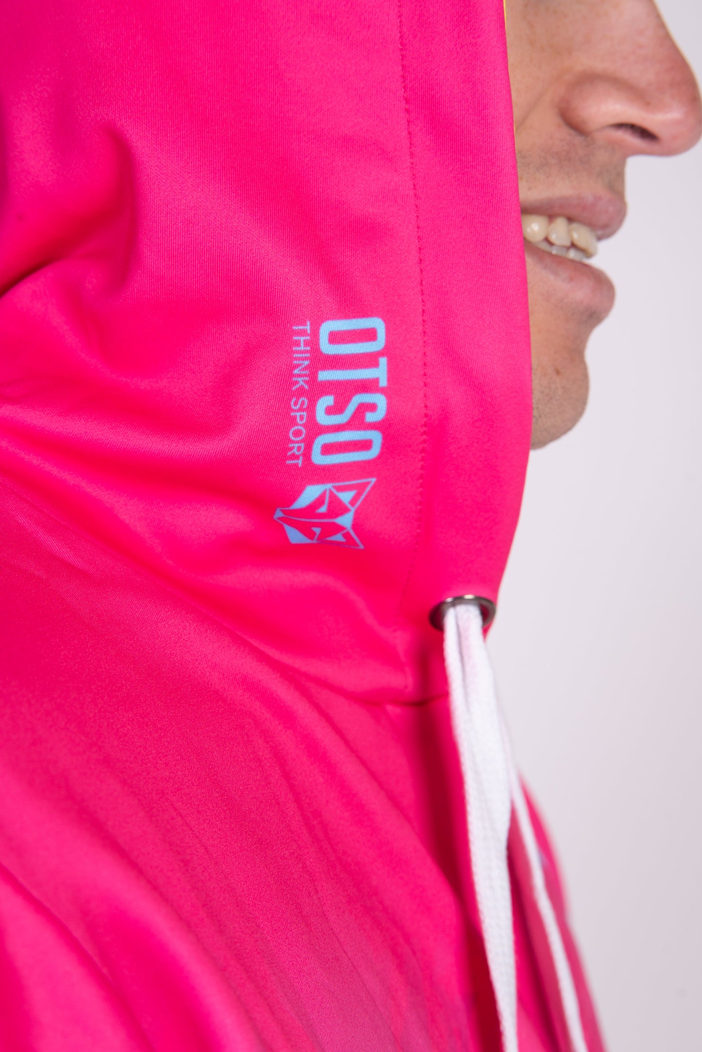 Kapuzenshirt - Blumenmuster Rosa
