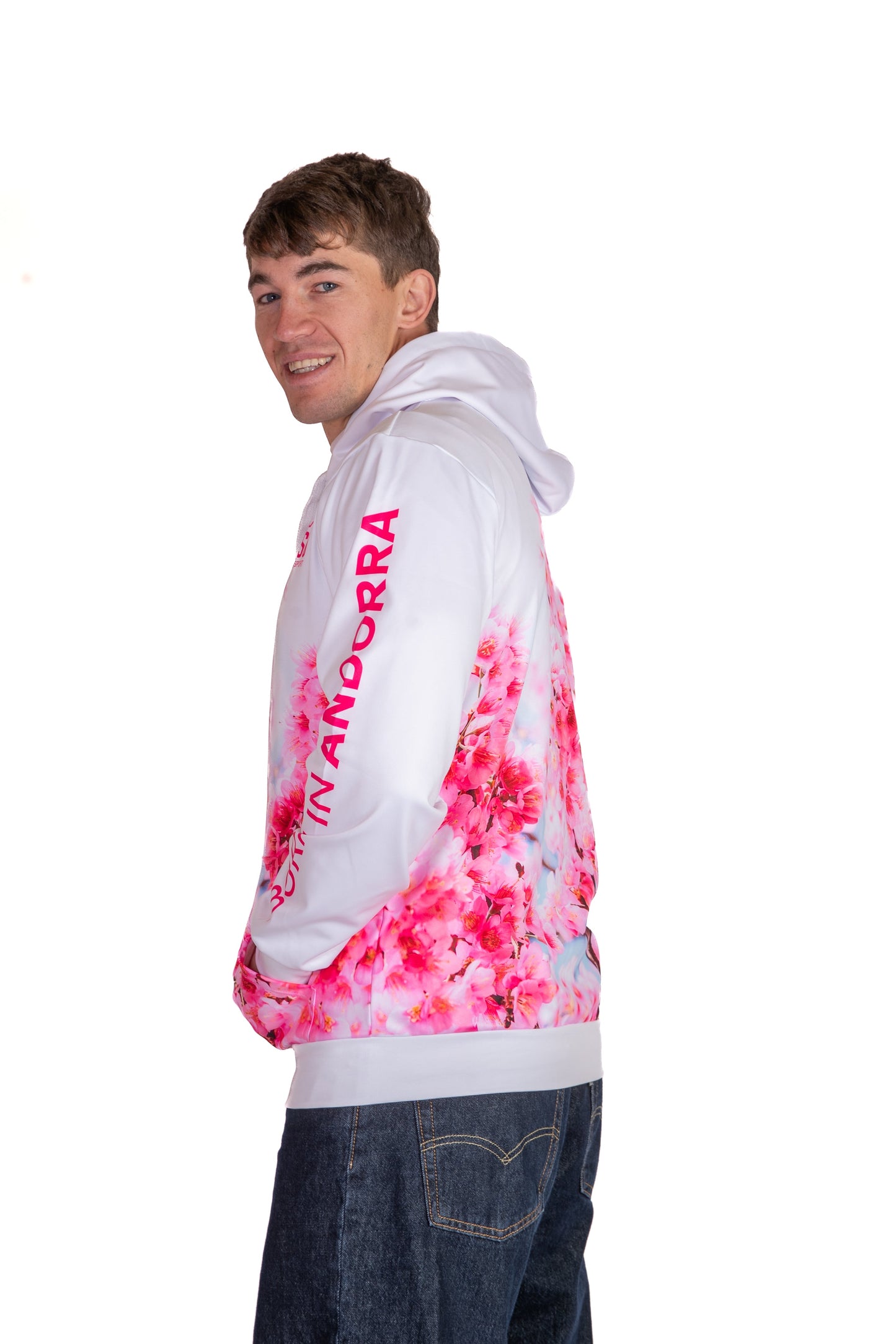 Kapuzensweatshirt - Mandelblüte
