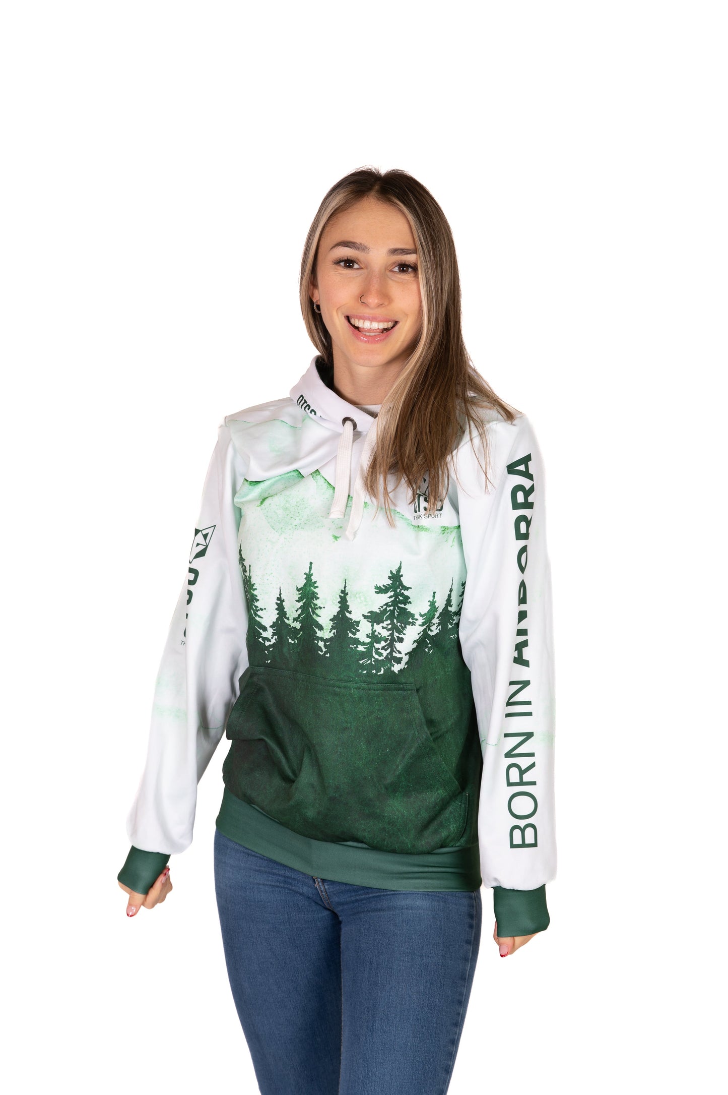 Kapuzensweatshirt - Grüner Wald